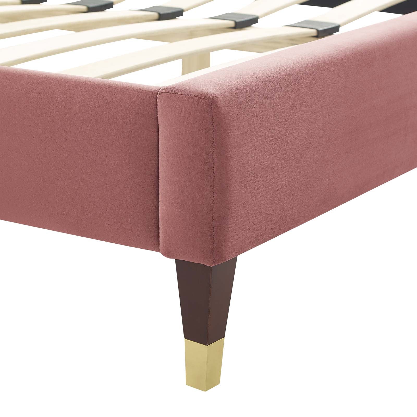 Colette King Performance Velvet Platform Bed By Modway - MOD-7074 - Image 29