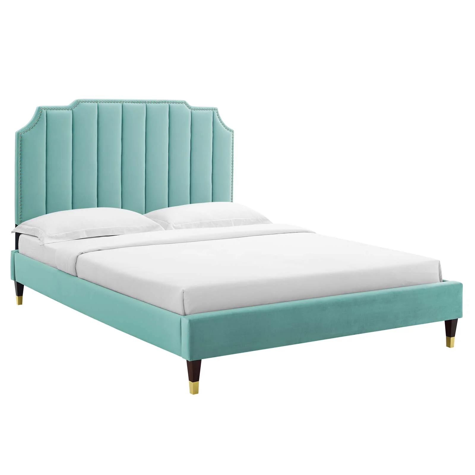 Colette King Performance Velvet Platform Bed By Modway - MOD-7074 - Image 49
