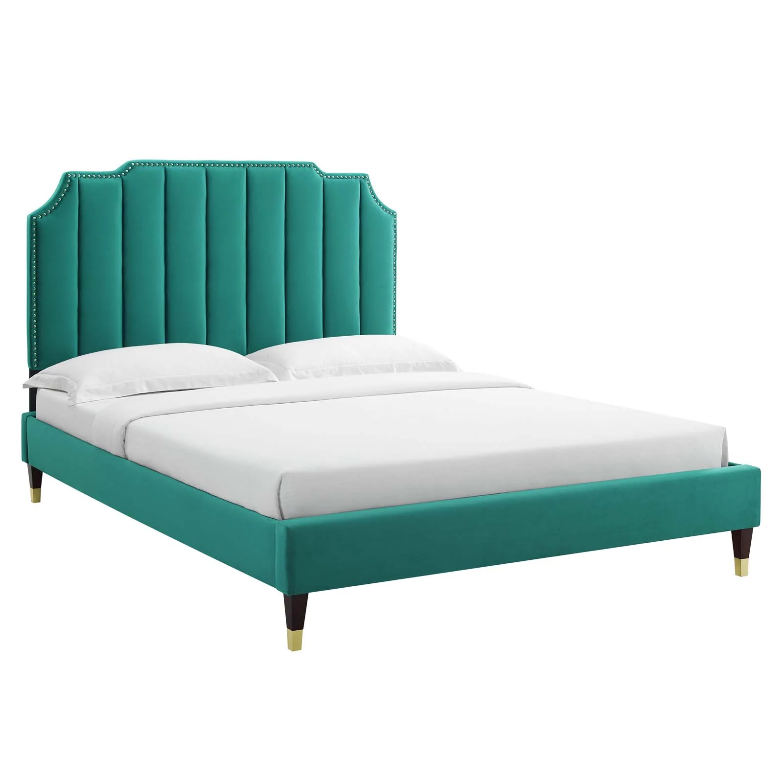 Colette King Performance Velvet Platform Bed By Modway - MOD-7074 - Image 97