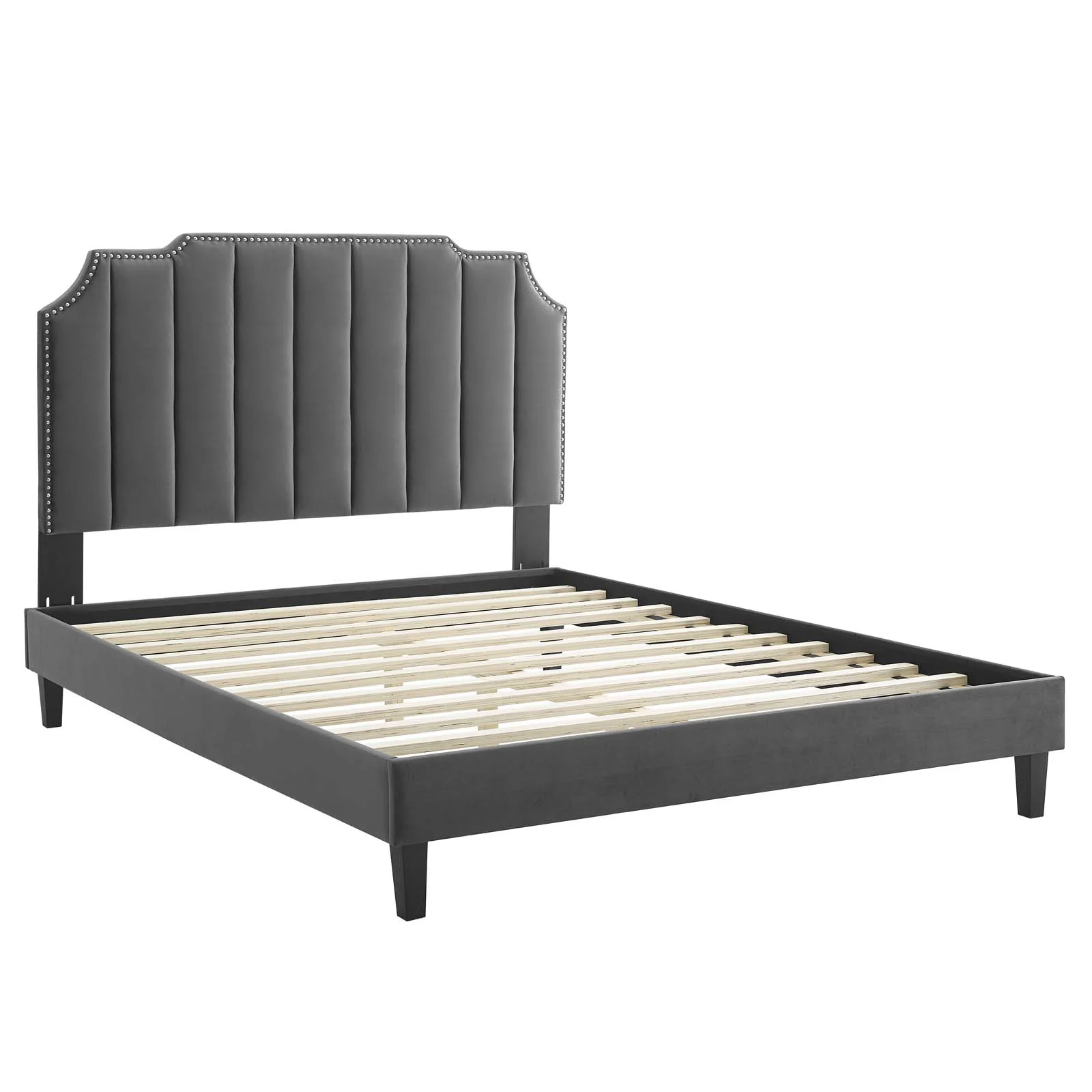 Colette King Performance Velvet Platform Bed By Modway - MOD-7075 - Image 10