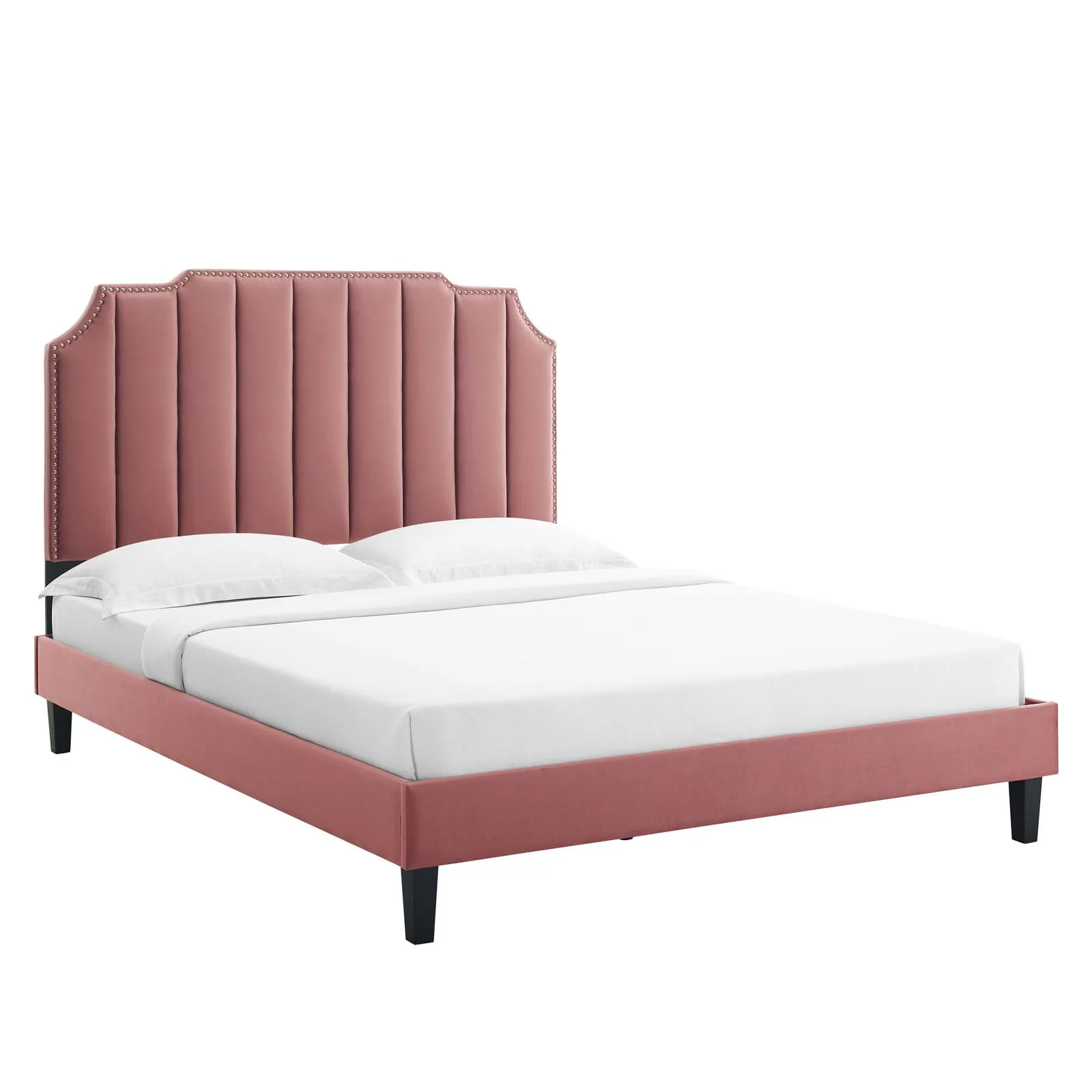 Colette King Performance Velvet Platform Bed By Modway - MOD-7075 - Image 17
