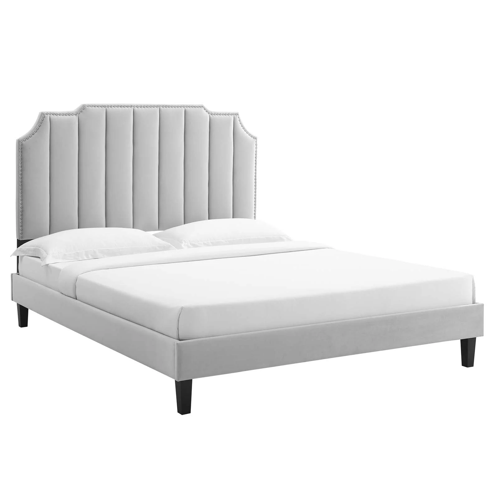 Colette King Performance Velvet Platform Bed By Modway - MOD-7075 - Image 33
