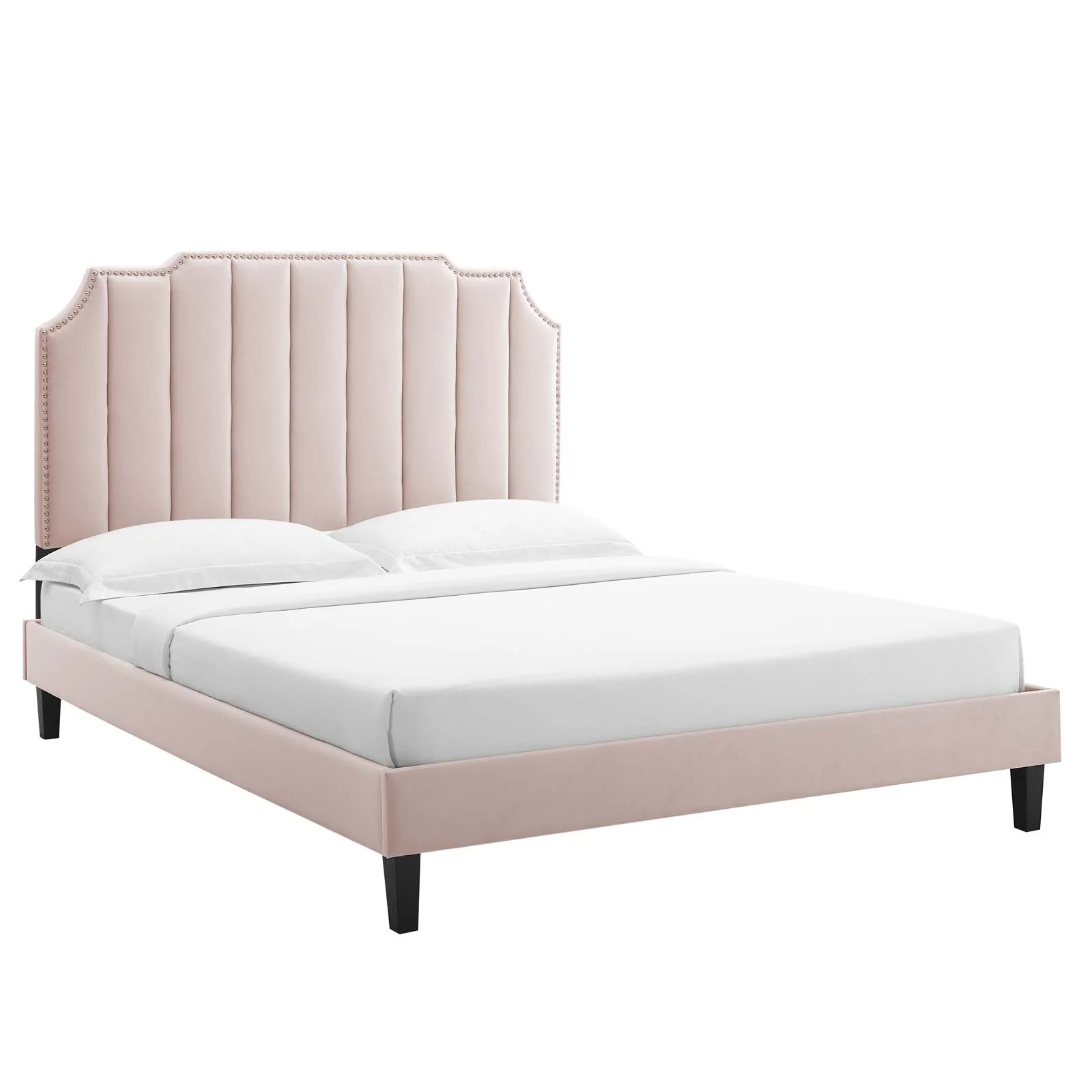 Colette King Performance Velvet Platform Bed By Modway - MOD-7075 - Image 81
