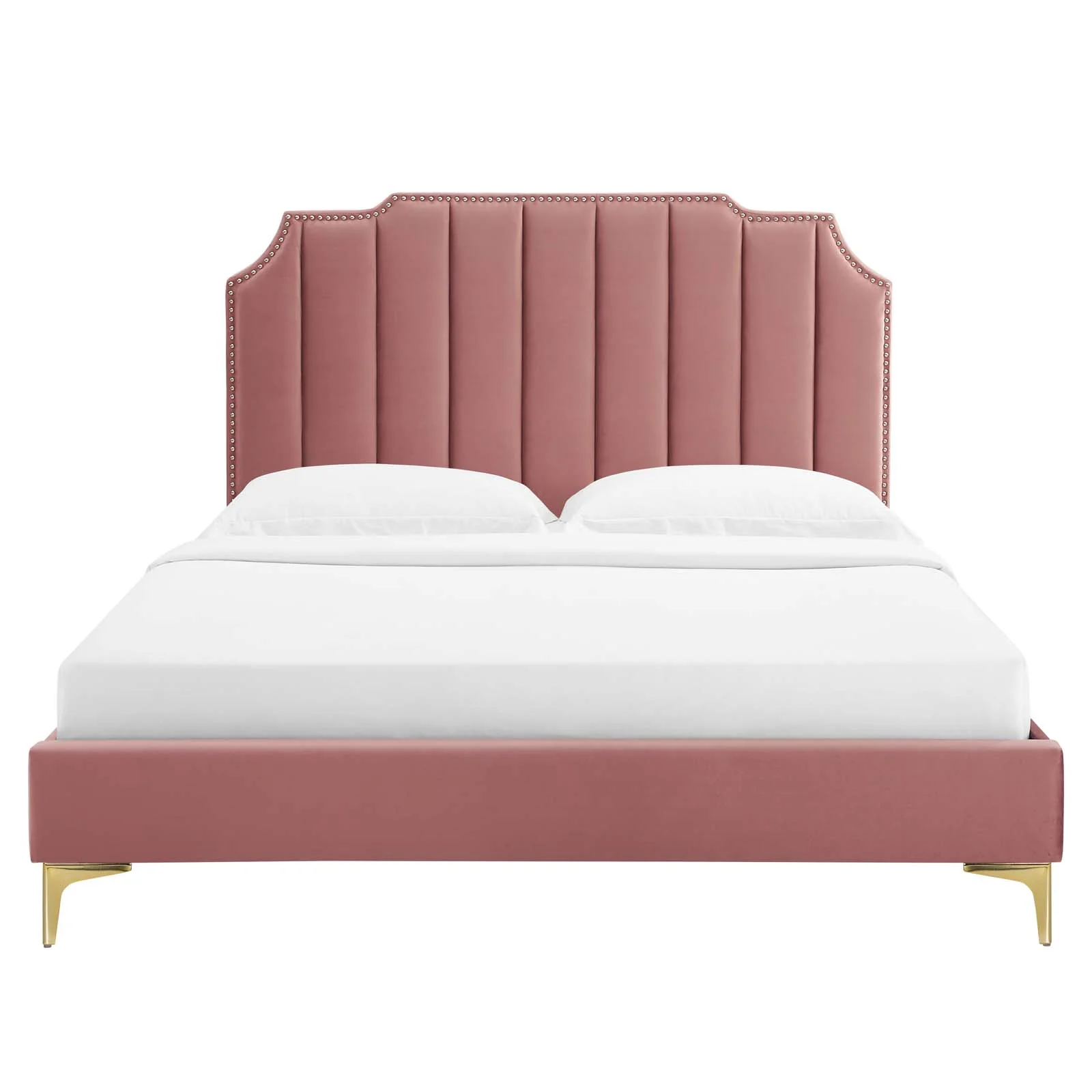 Colette Queen Performance Velvet Platform Bed By Modway - MOD-6583 - Image 28