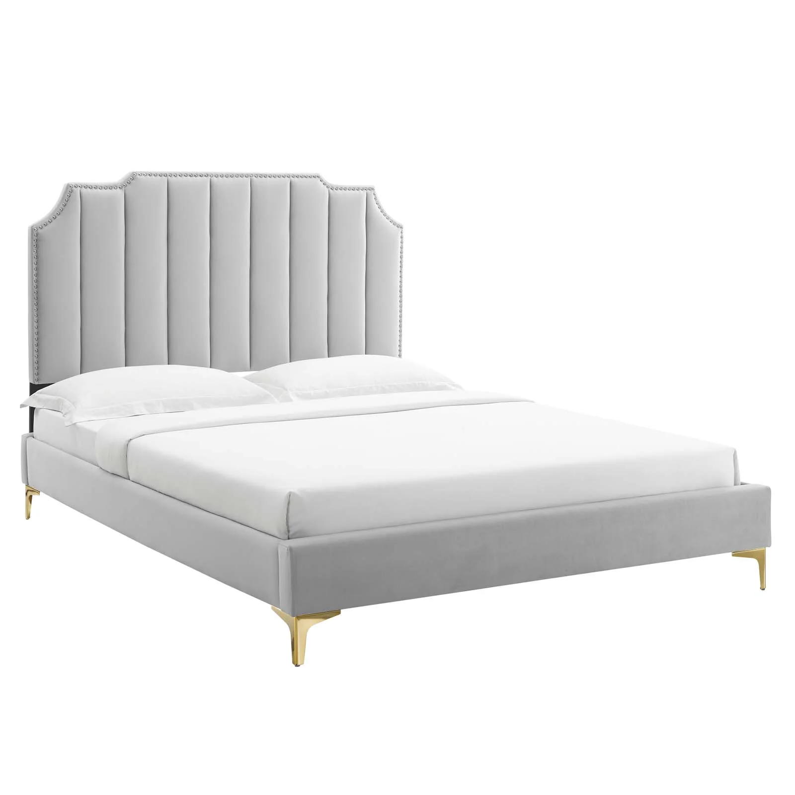 Colette Queen Performance Velvet Platform Bed By Modway - MOD-6583 - Image 33