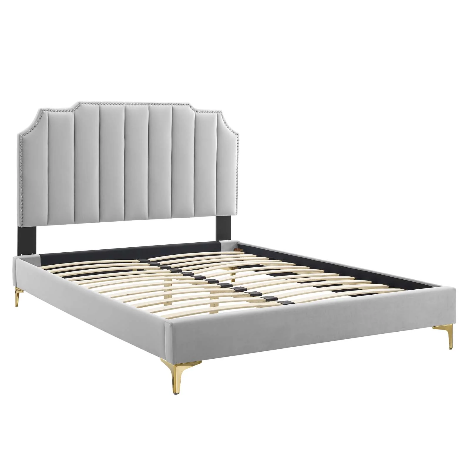 Colette Queen Performance Velvet Platform Bed By Modway - MOD-6583 - Image 42