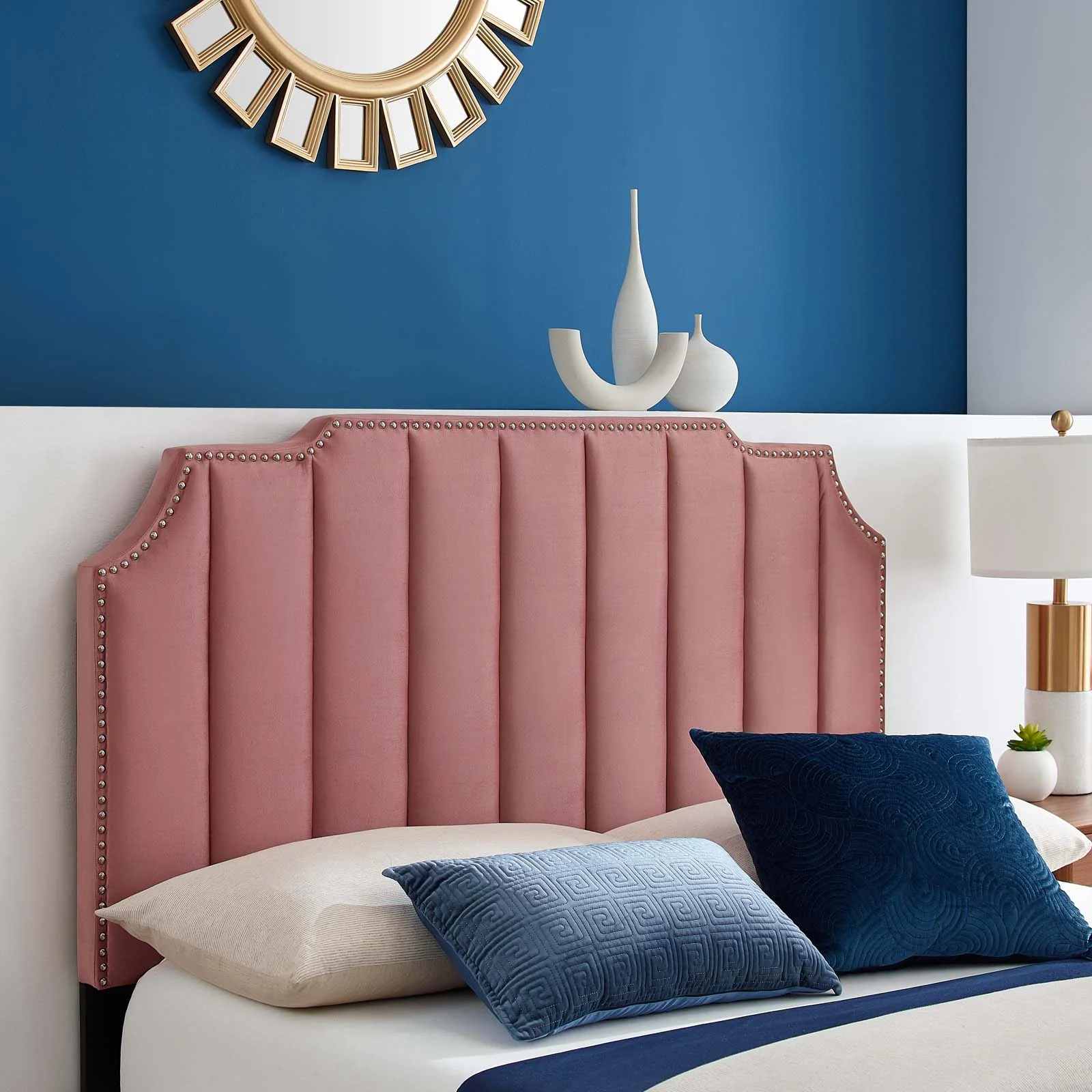 Colette Queen Performance Velvet Platform Bed By Modway - MOD-6584 - Image 24