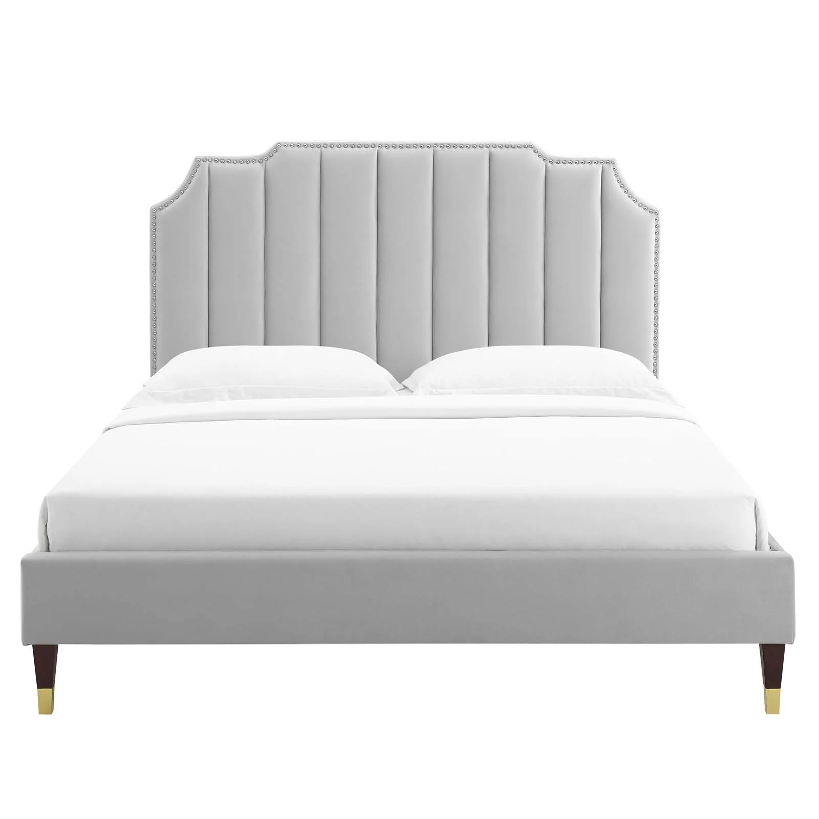 Colette Queen Performance Velvet Platform Bed By Modway - MOD-6584 - Image 44
