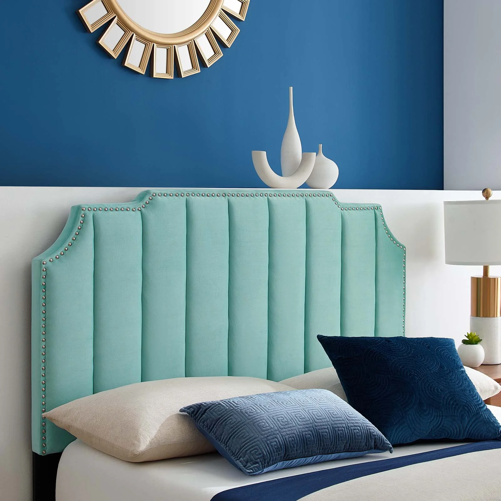 Colette Queen Performance Velvet Platform Bed By Modway - MOD-6584 - Image 56