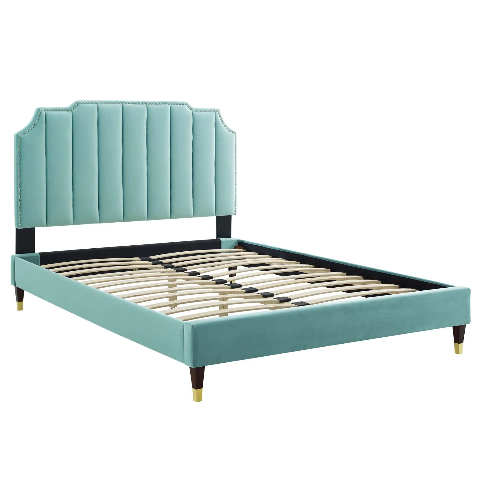 Colette Queen Performance Velvet Platform Bed By Modway - MOD-6584 - Image 58