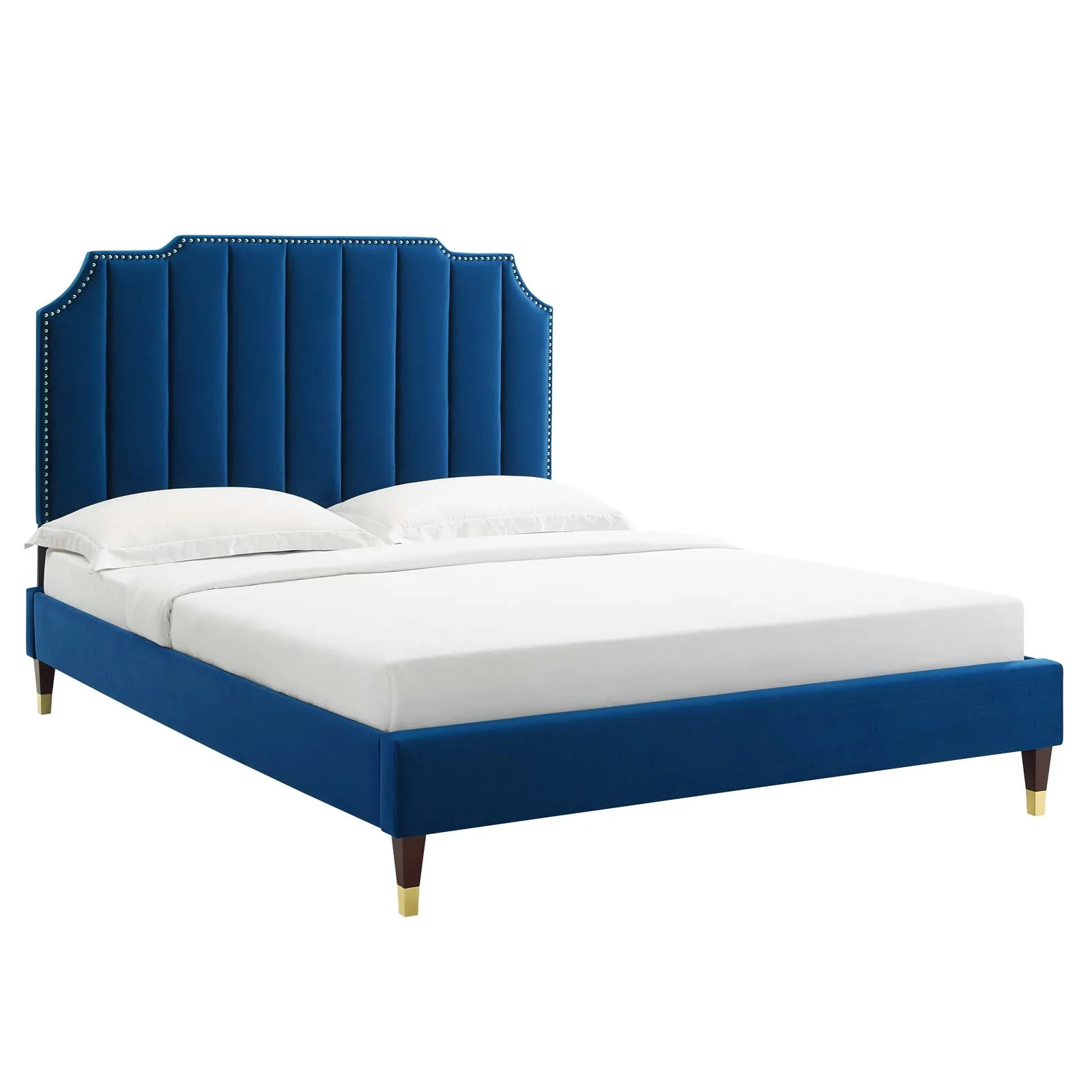 Colette Queen Performance Velvet Platform Bed By Modway - MOD-6584 - Image 65