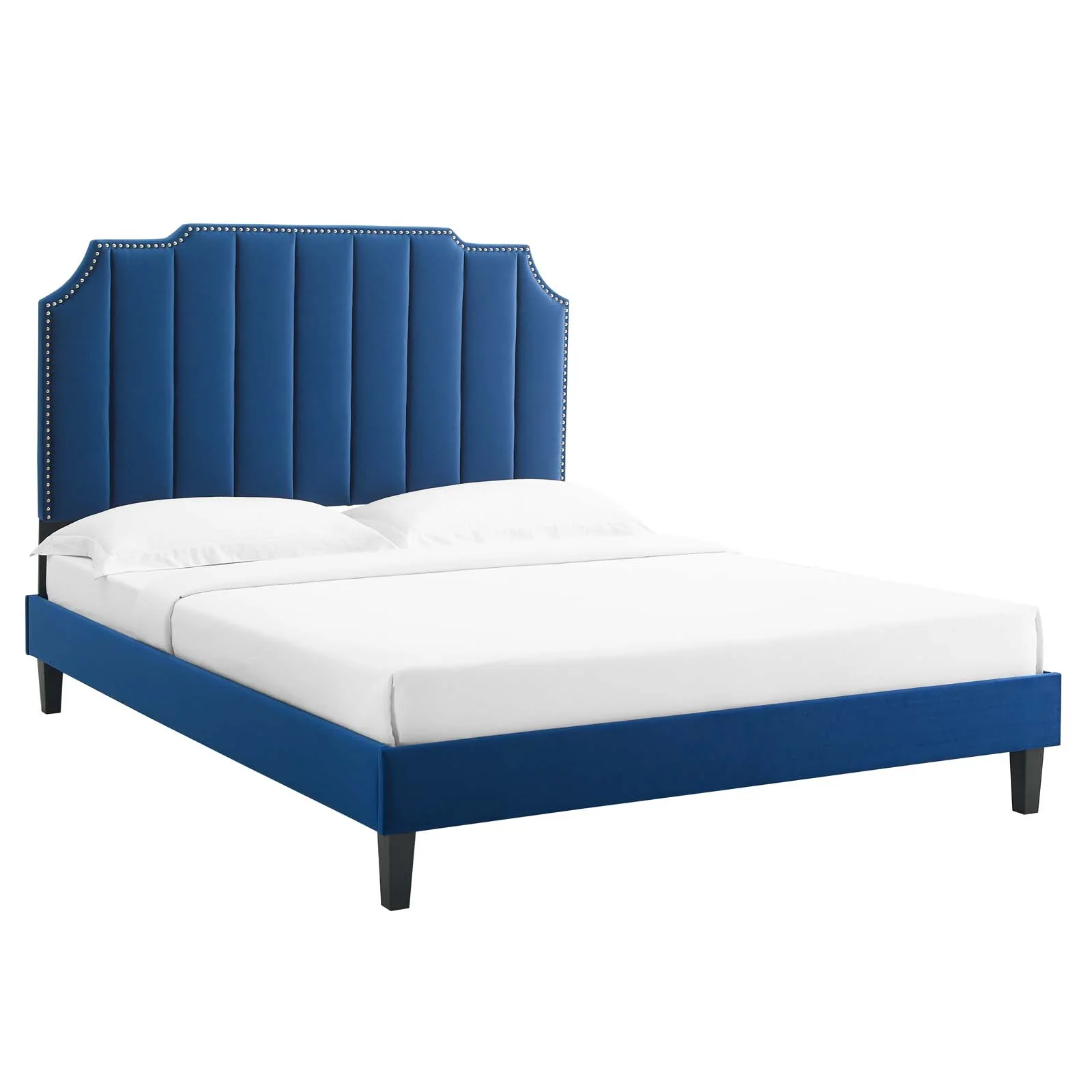 Colette Queen Performance Velvet Platform Bed By Modway - MOD-6585 - Image 65
