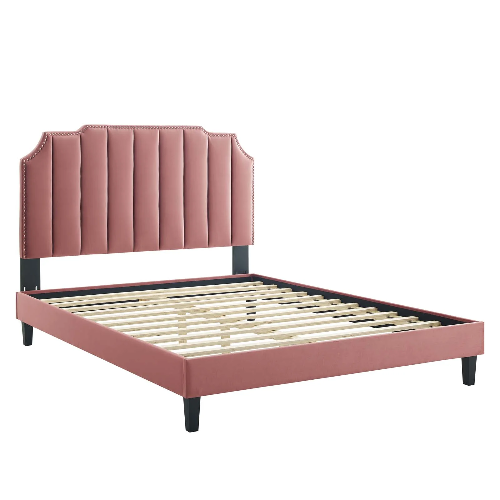 Colette Twin Performance Velvet Platform Bed By Modway - MOD-6884 - Image 26