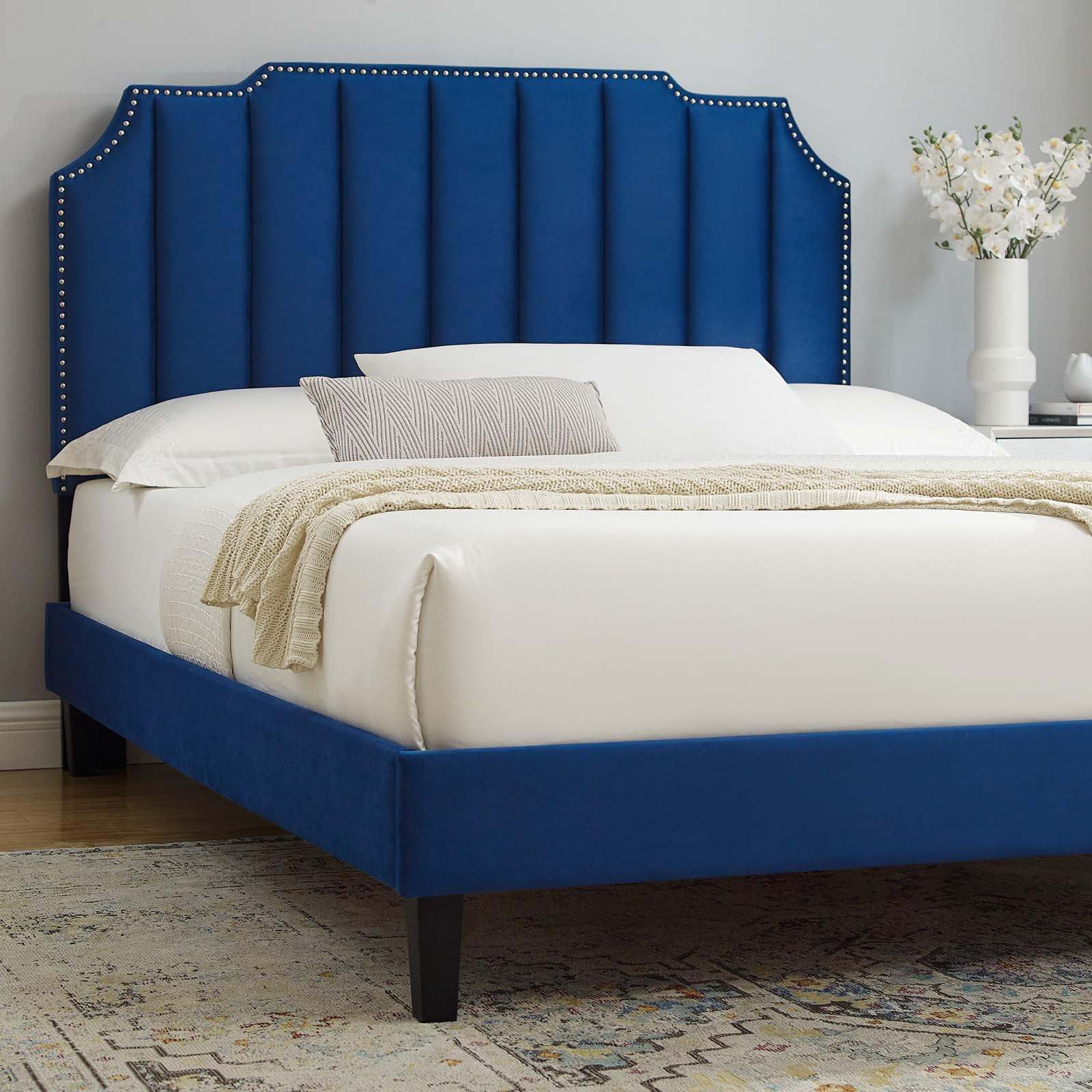 Colette Twin Performance Velvet Platform Bed By Modway - MOD-6884 - Image 72