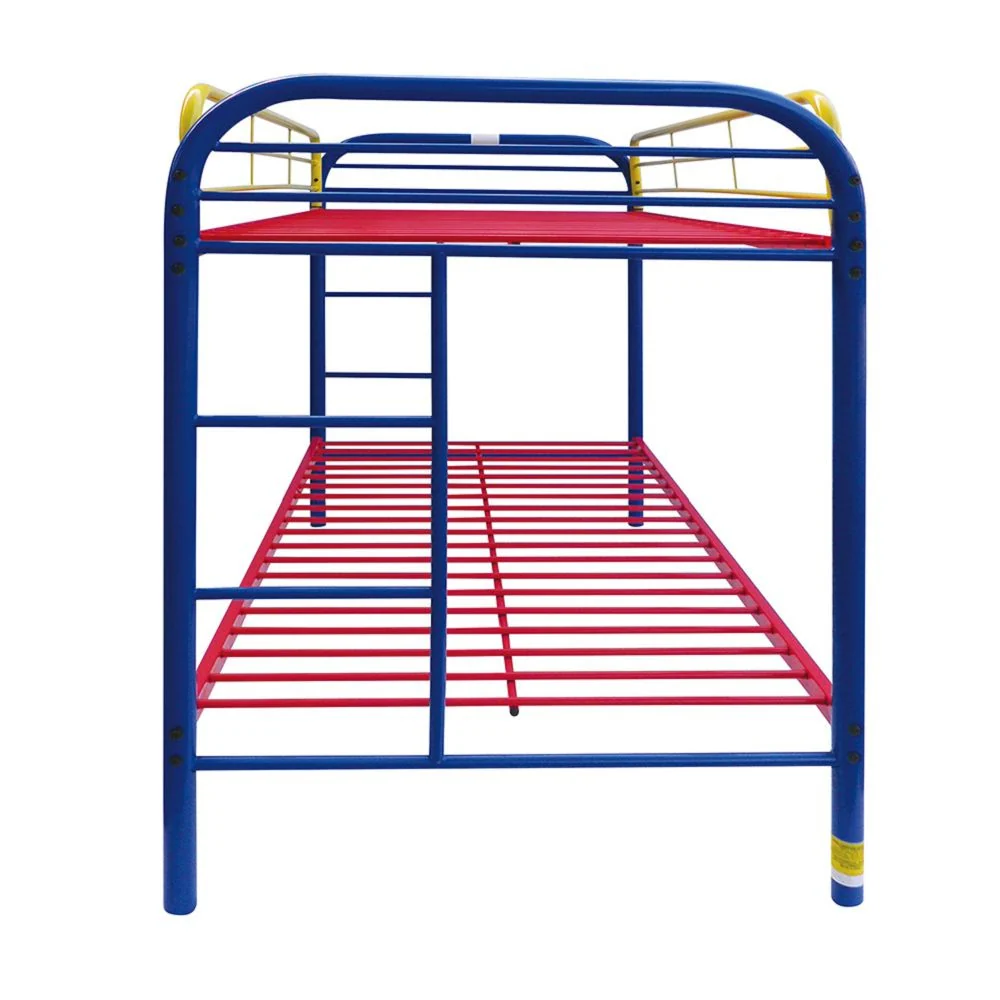 Colorful Twin Over Twin Bunk Bed By Homeroots - Image 3