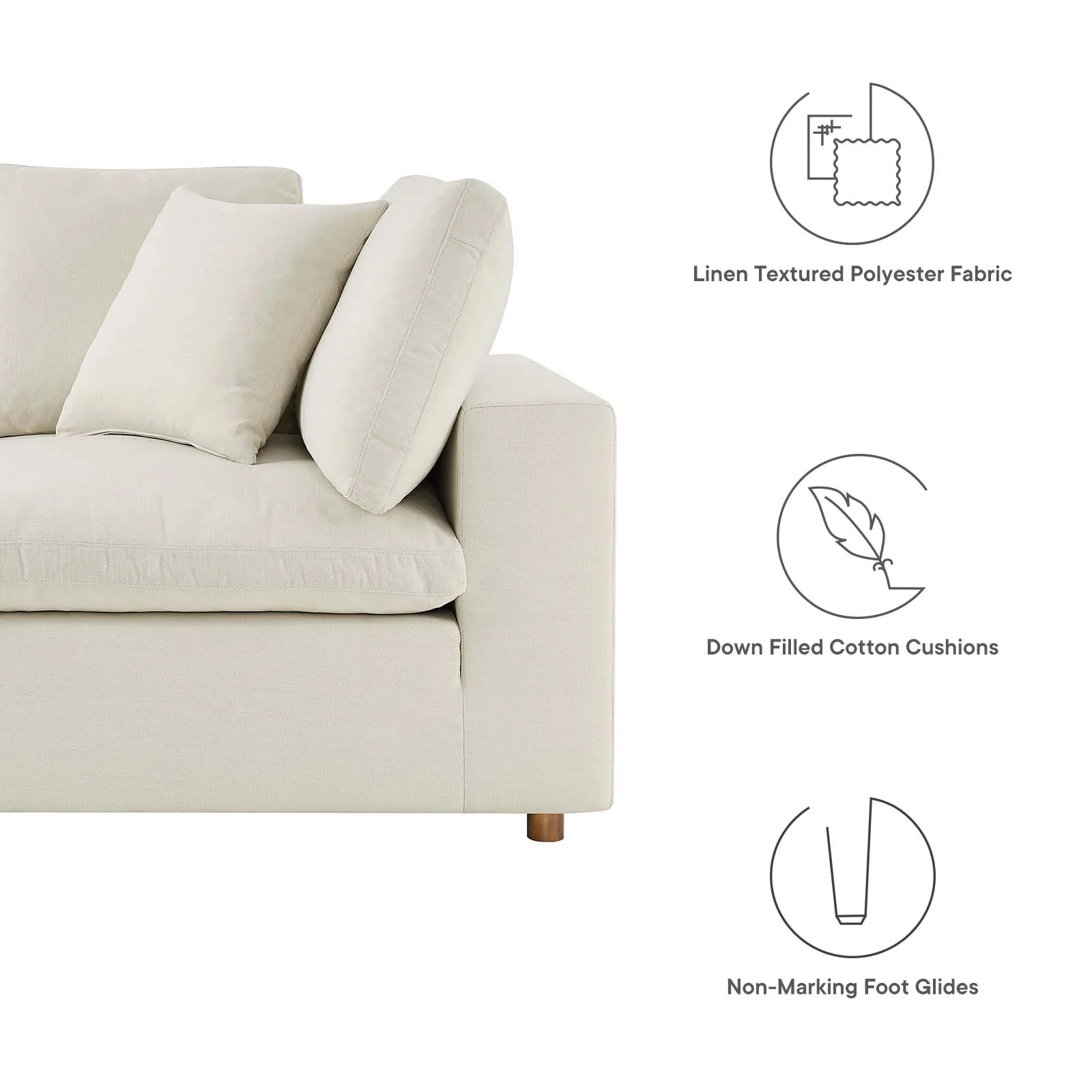 Commix Down Filled Overstuffed 6 Piece Sectional Sofa Set By Modway - EEI-3361 - Image 10