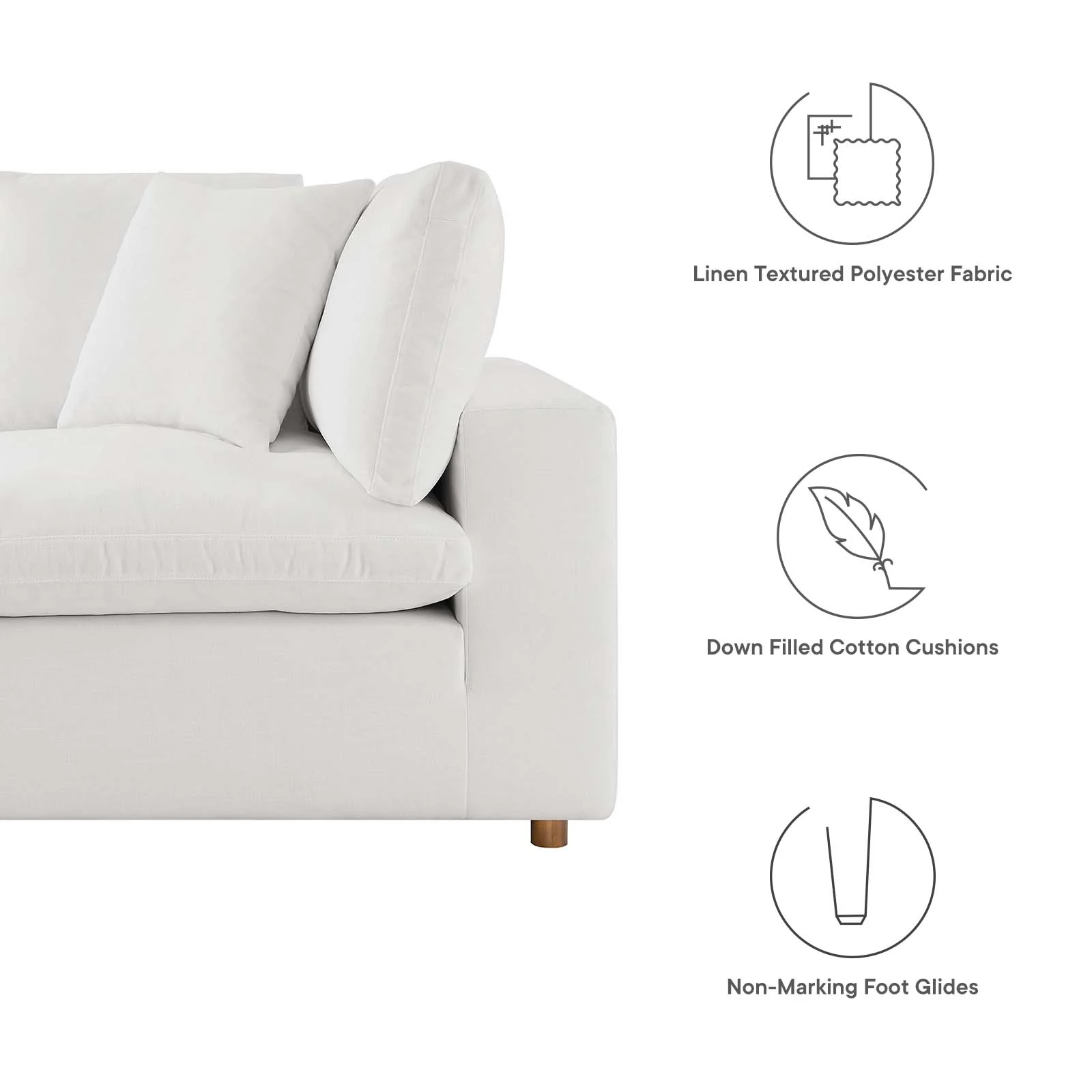 Commix Down Filled Overstuffed 6 Piece Sectional Sofa Set By Modway - EEI-3361 - Image 19