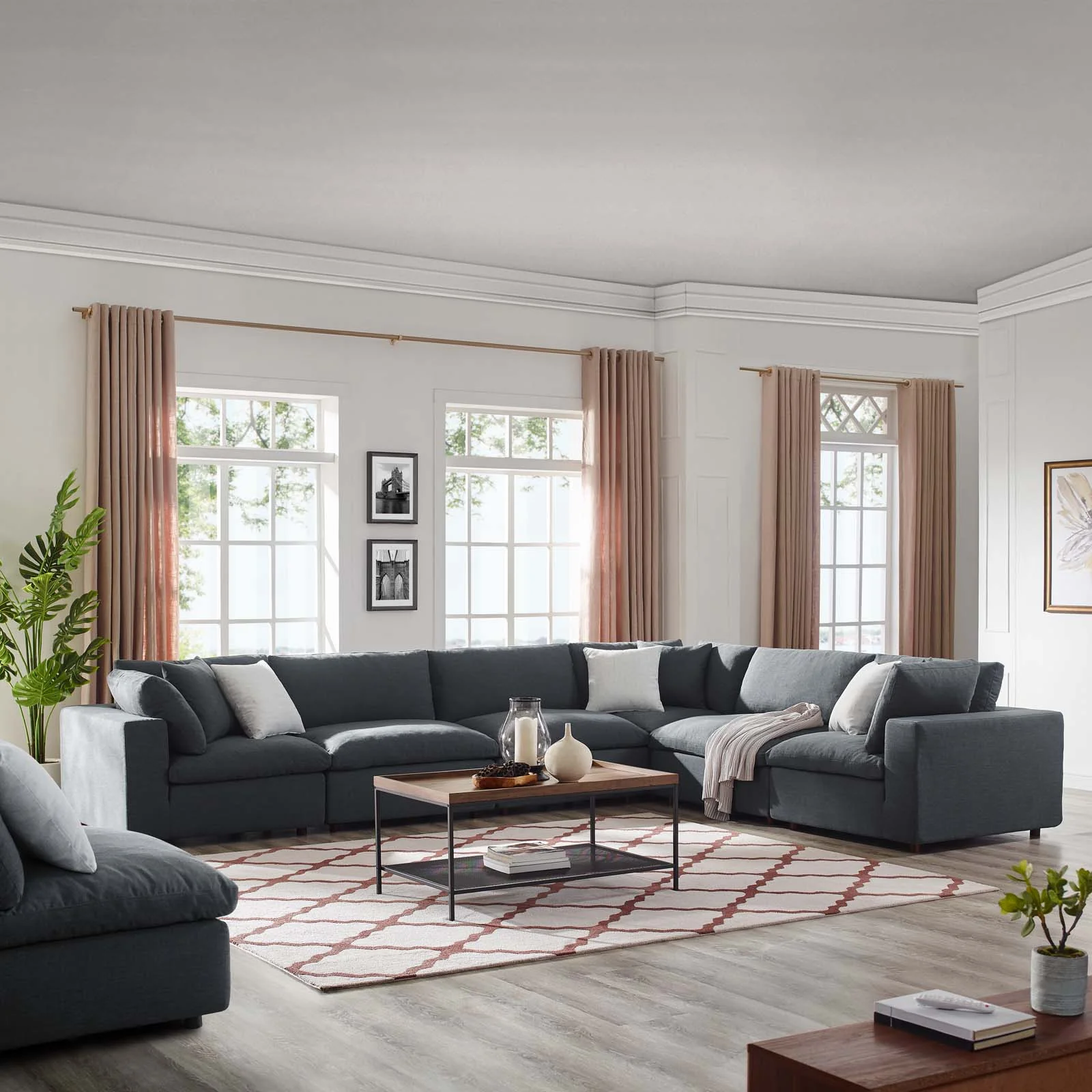Commix Down Filled Overstuffed 6 Piece Sectional Sofa Set By Modway - EEI-3361 - Image 30