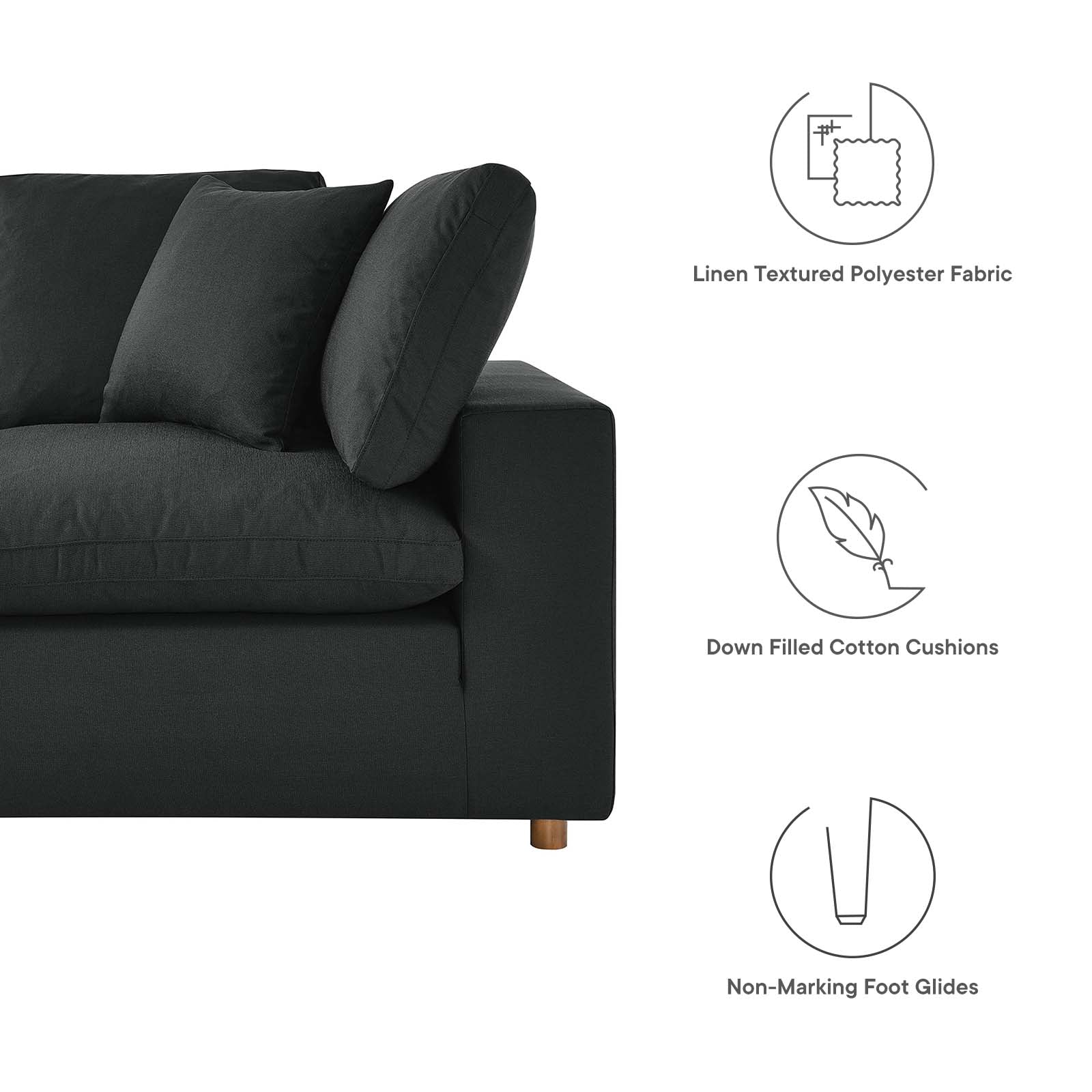 Commix Down Filled Overstuffed 6 Piece Sectional Sofa Set By Modway - EEI-3361 - Image 5