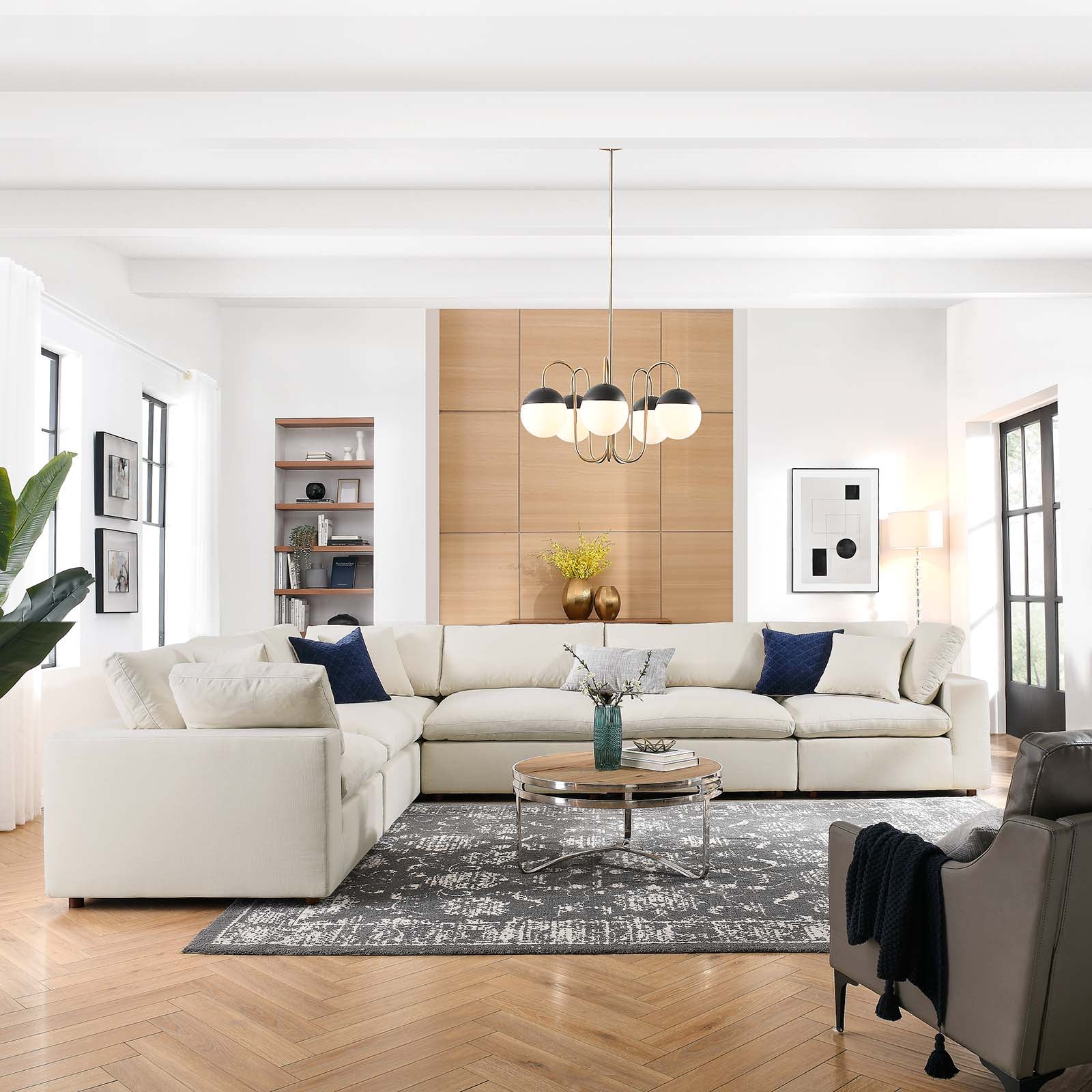 Commix Down Filled Overstuffed 6 Piece Sectional Sofa Set By Modway - EEI-3361 - Image 6