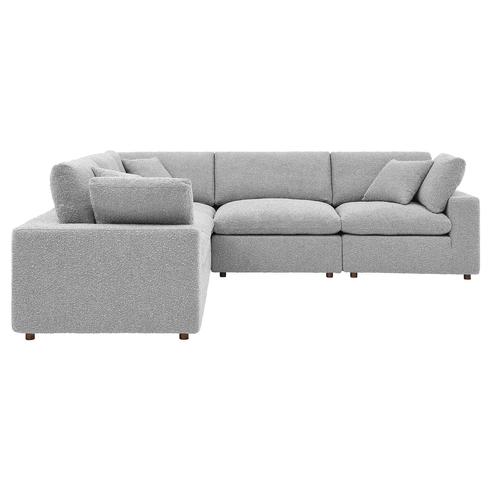 Commix Down Filled Overstuffed Boucle 5-Piece Sectional Sofa By Modway - EEI-6368 - Image 12