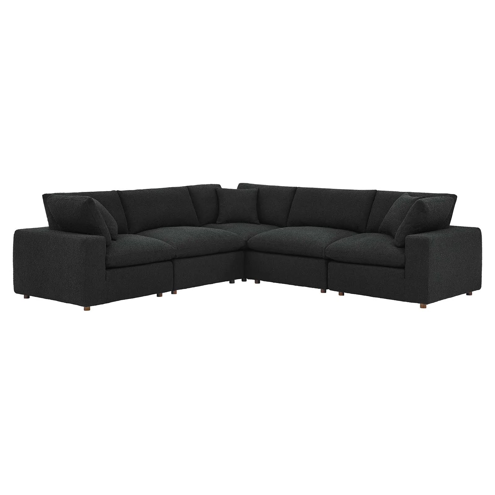 Commix Down Filled Overstuffed Boucle 5-Piece Sectional Sofa By Modway - EEI-6368 - Image 2