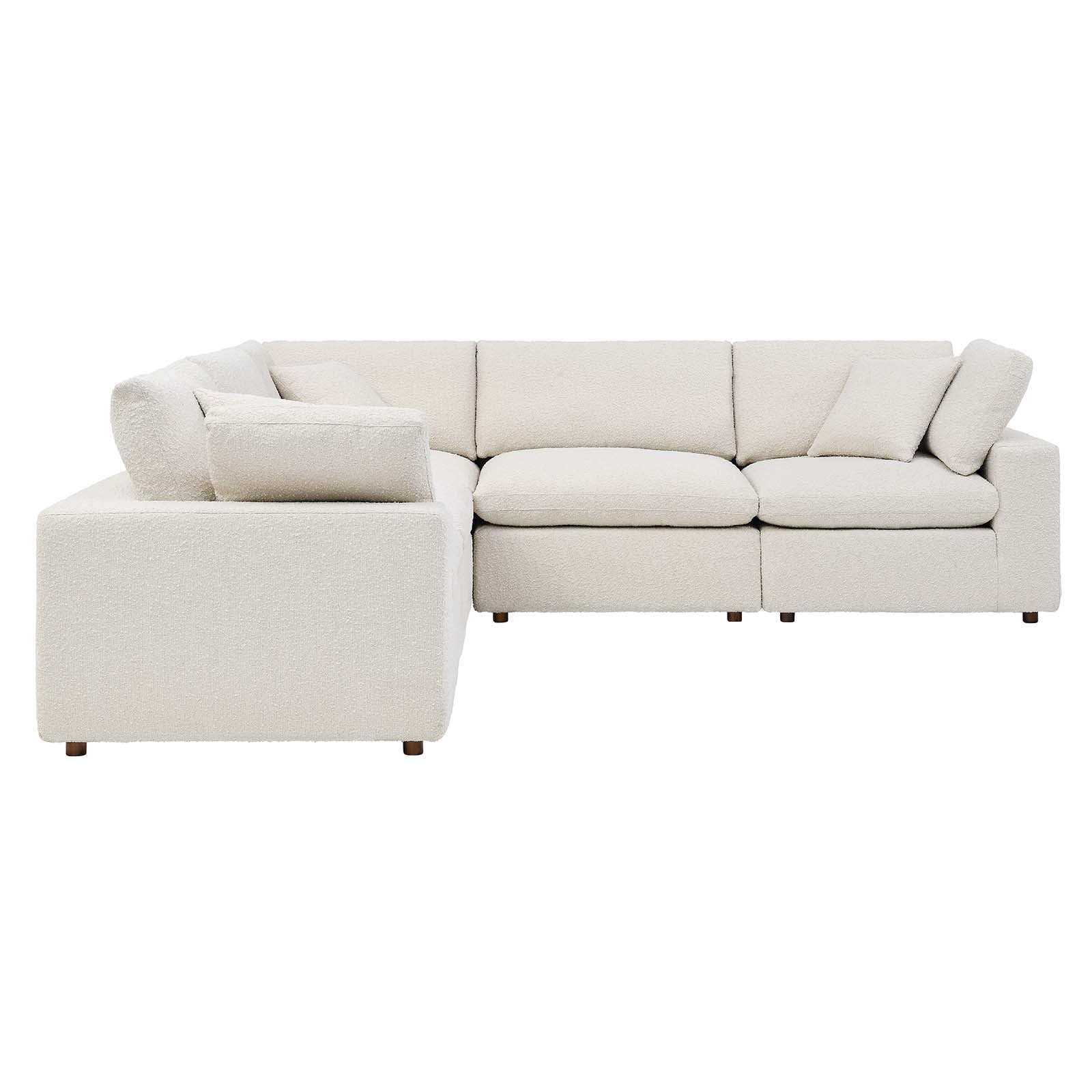 Commix Down Filled Overstuffed Boucle 5-Piece Sectional Sofa By Modway - EEI-6368 - Image 7