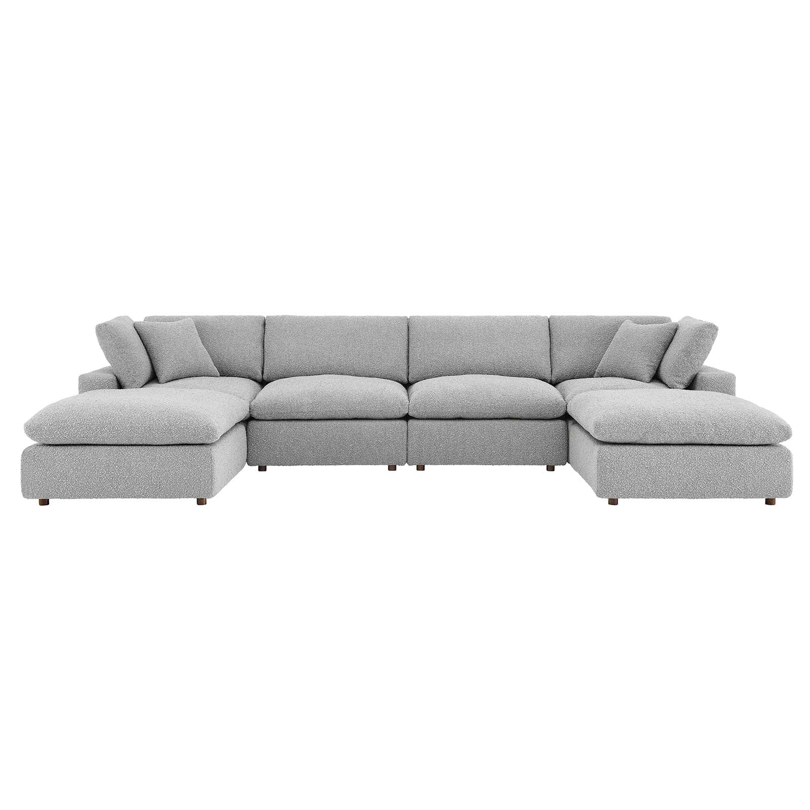Commix Down Filled Overstuffed Boucle 6-Piece Sectional Sofa By Modway - EEI-6366 - Image 11