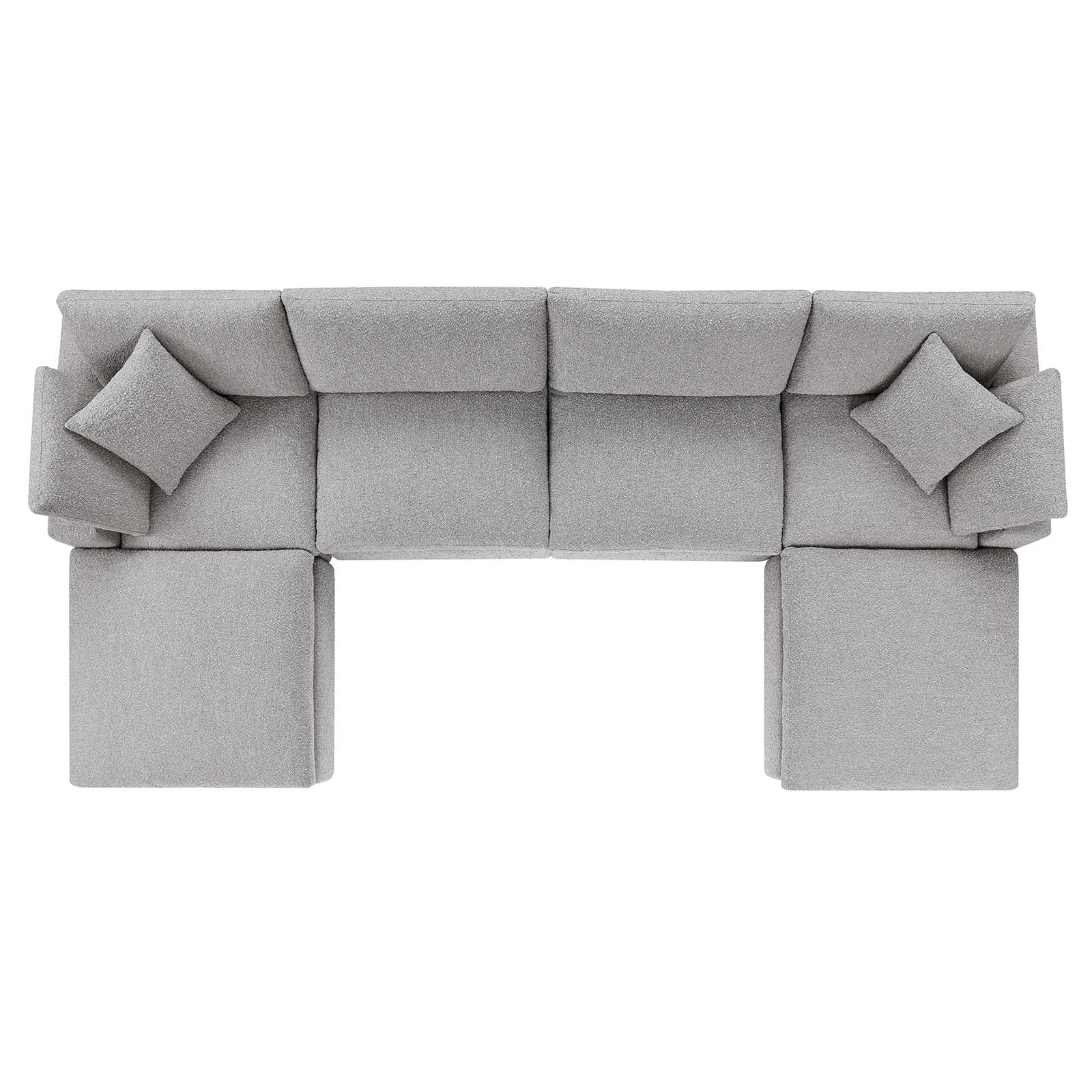 Commix Down Filled Overstuffed Boucle 6-Piece Sectional Sofa By Modway - EEI-6366 - Image 12