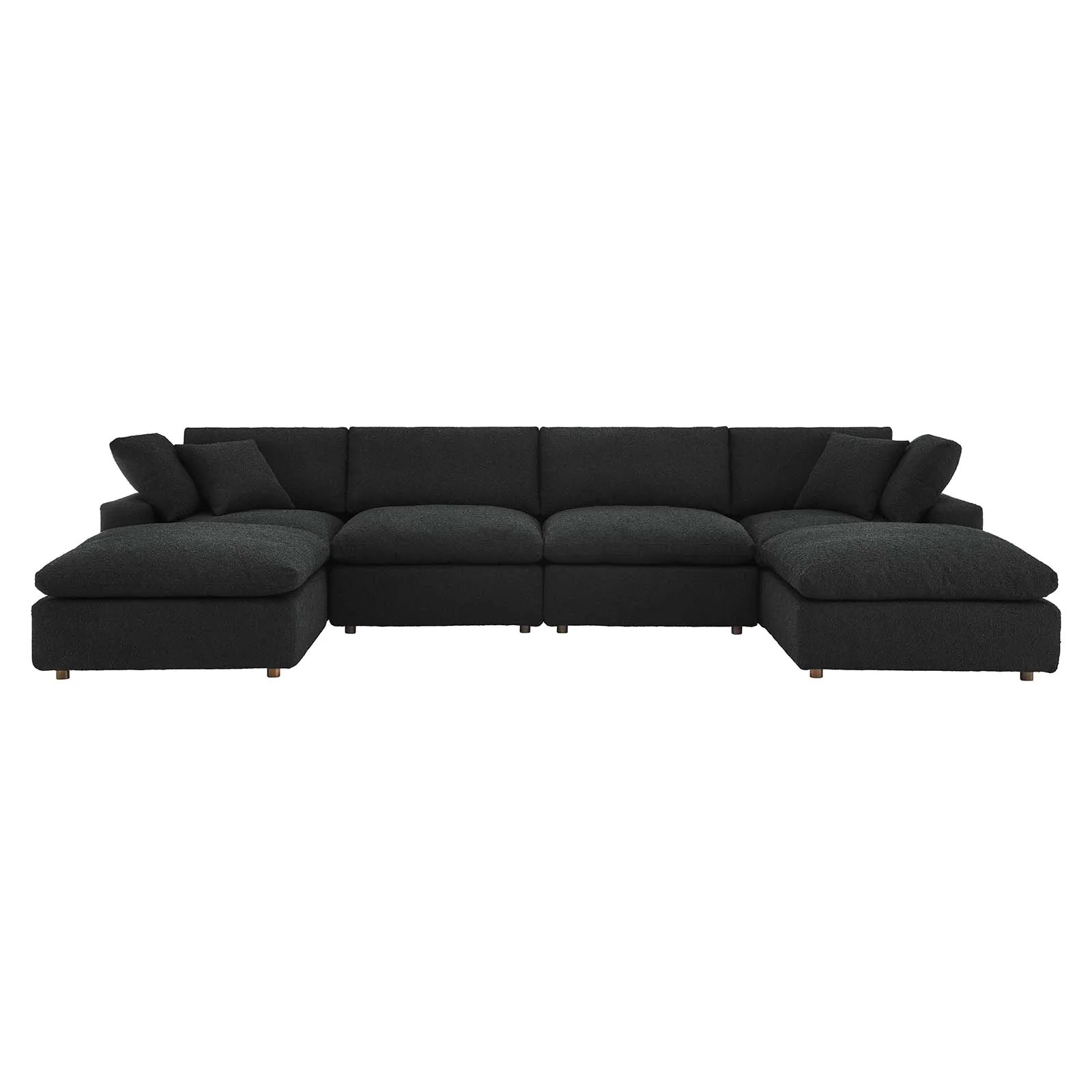 Commix Down Filled Overstuffed Boucle 6-Piece Sectional Sofa By Modway - EEI-6366 - Image 2
