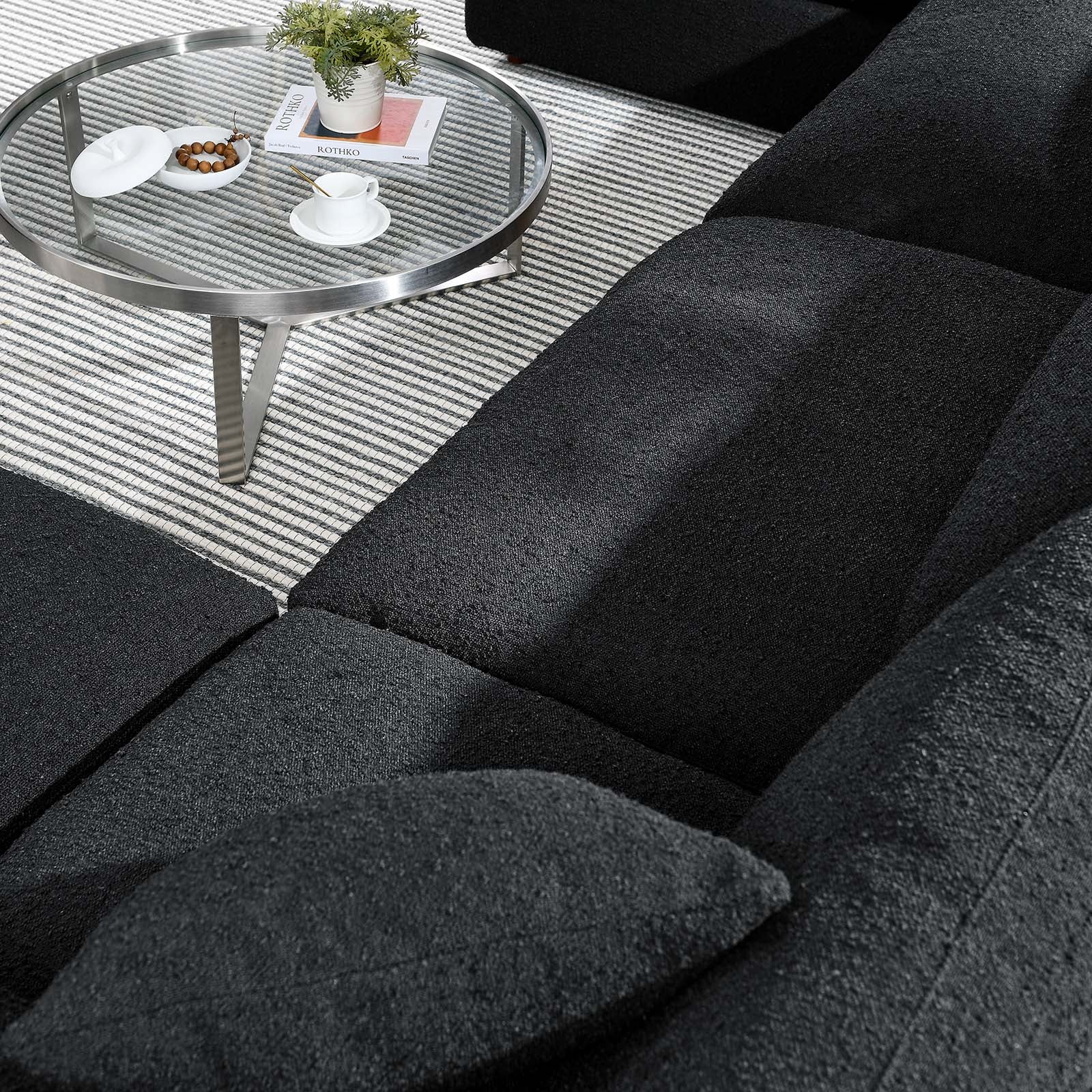 Commix Down Filled Overstuffed Boucle 6-Piece Sectional Sofa By Modway - EEI-6366 - Image 5