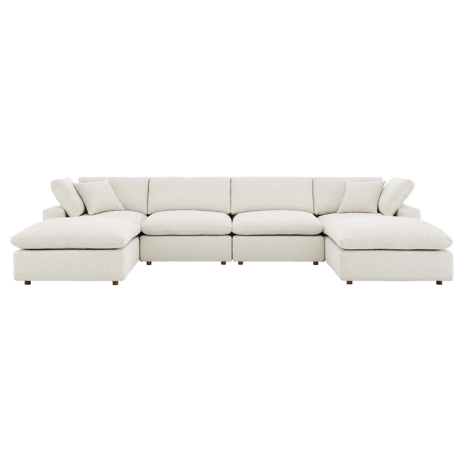 Commix Down Filled Overstuffed Boucle 6-Piece Sectional Sofa By Modway - EEI-6366 - Image 6