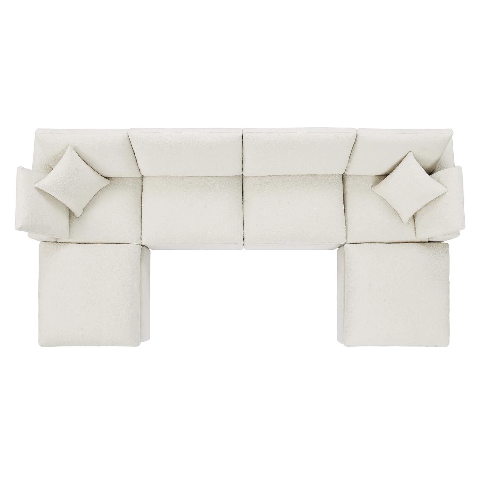 Commix Down Filled Overstuffed Boucle 6-Piece Sectional Sofa By Modway - EEI-6366 - Image 7