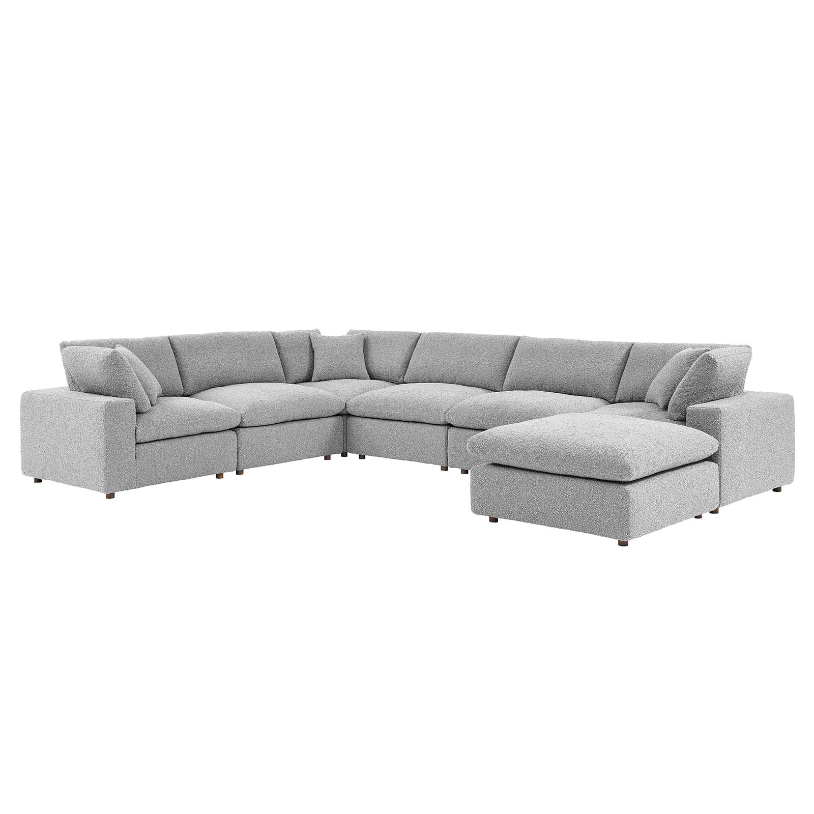 Commix Down Filled Overstuffed Boucle 7-Piece Sectional Sofa By Modway - EEI-6370 - Image 11