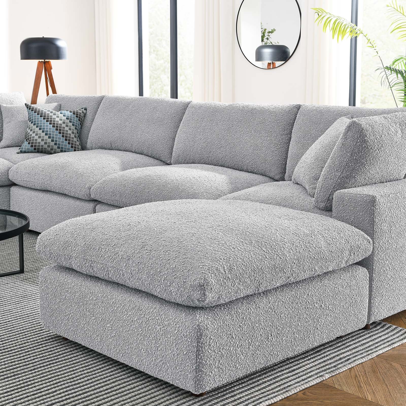 Commix Down Filled Overstuffed Boucle 7-Piece Sectional Sofa By Modway - EEI-6370 - Image 14