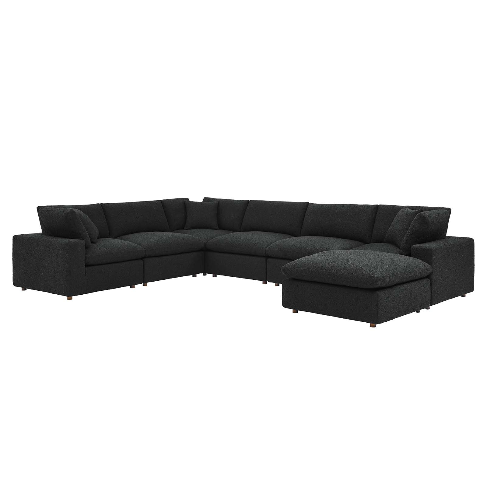 Commix Down Filled Overstuffed Boucle 7-Piece Sectional Sofa By Modway - EEI-6370 - Image 2
