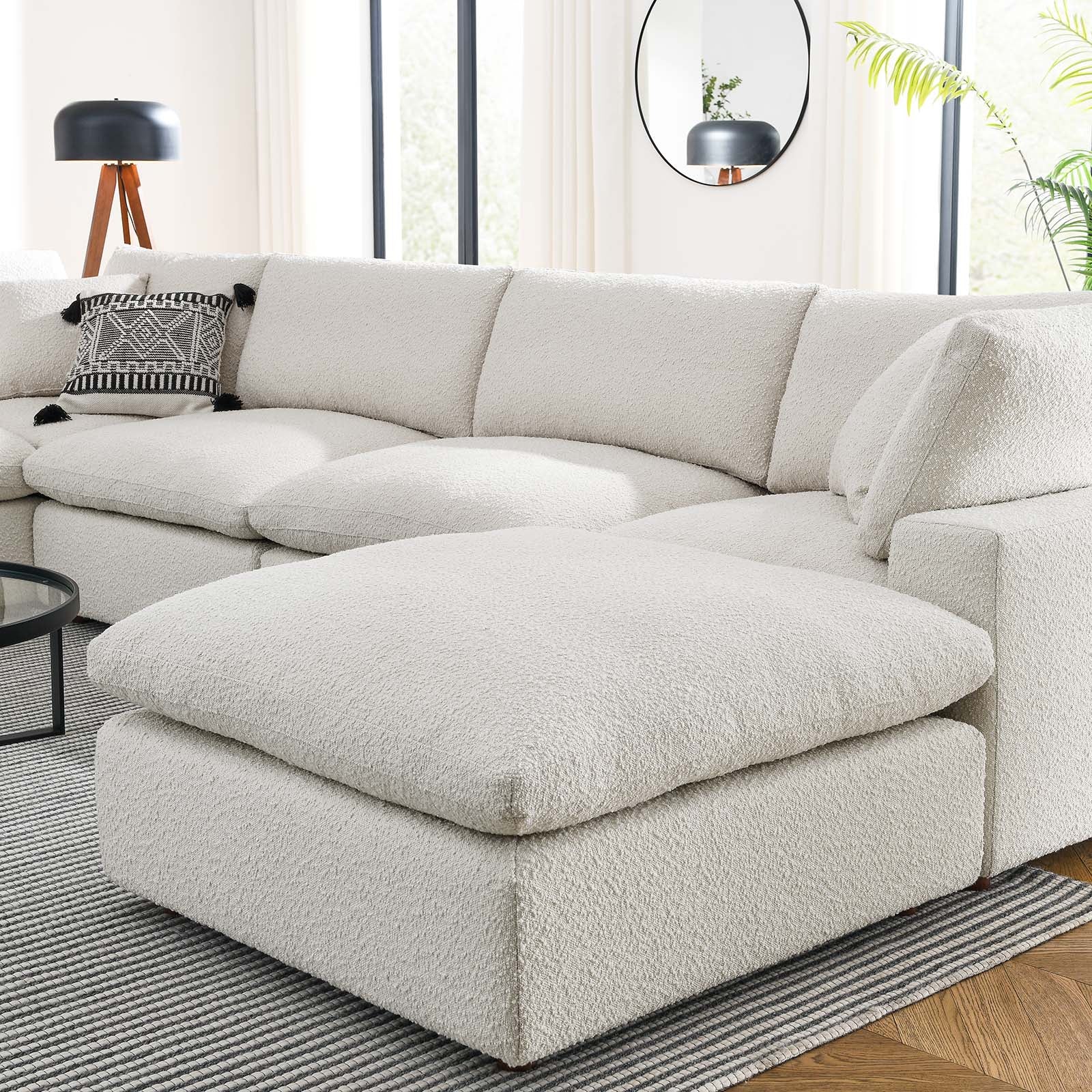 Commix Down Filled Overstuffed Boucle 7-Piece Sectional Sofa By Modway - EEI-6370 - Image 9