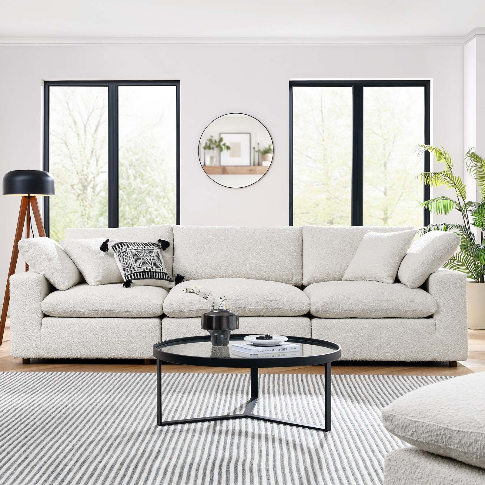 Commix Down Filled Overstuffed Boucle Fabric 3-Seater Sofa By Modway - EEI-6362 - Image 10