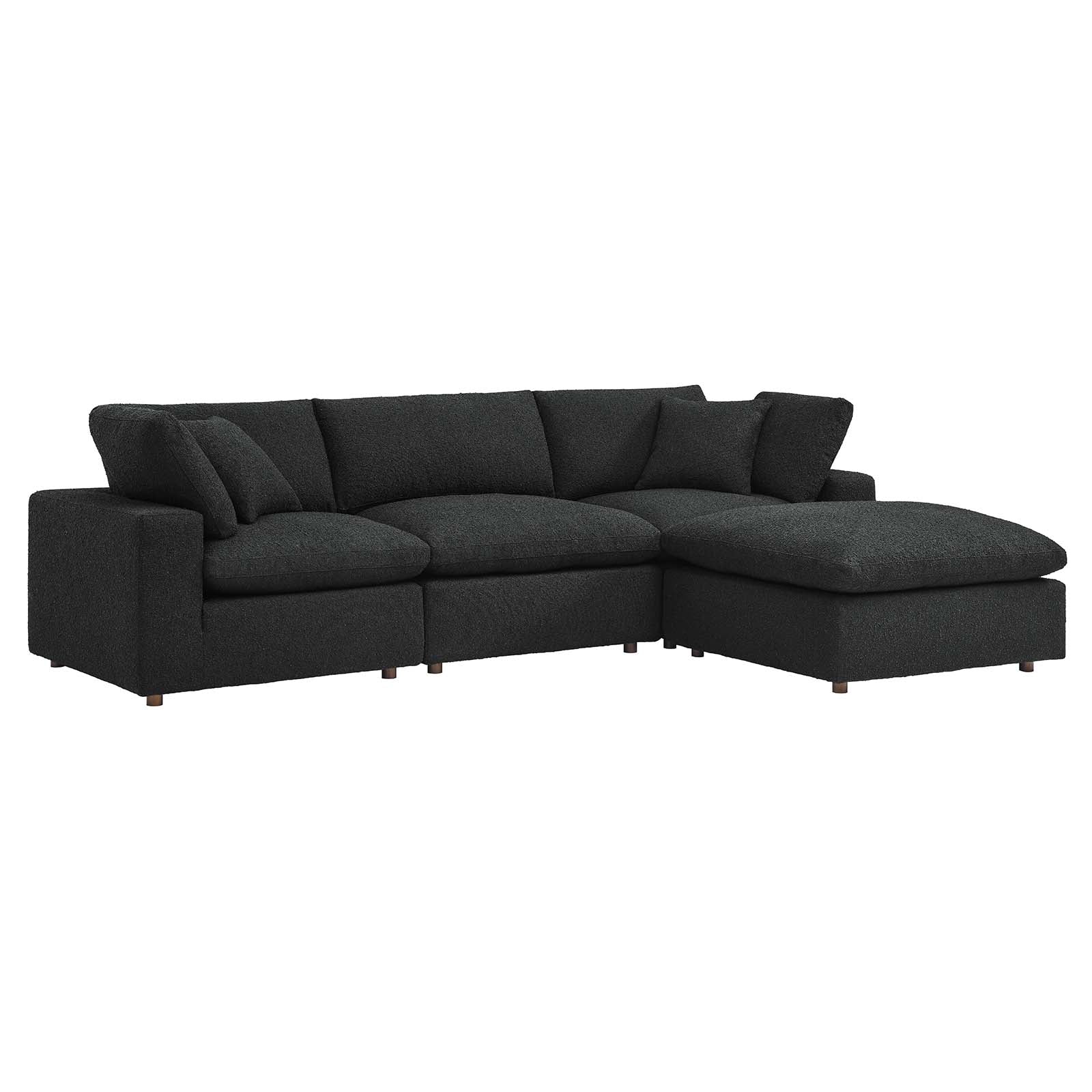 Commix Down Filled Overstuffed Boucle Fabric 4-Piece Sectional Sofa By Modway - EEI-6363 - Image 2