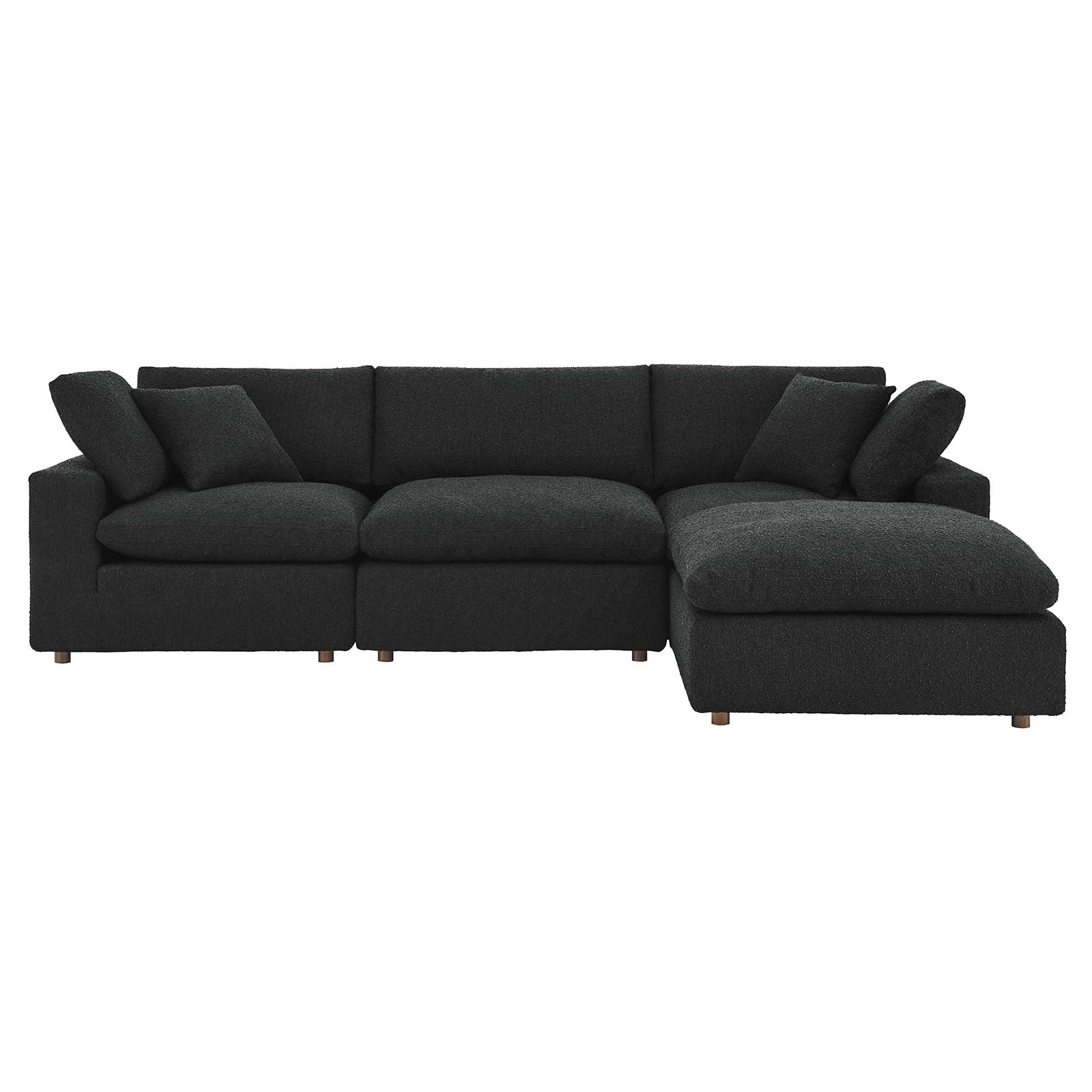 Commix Down Filled Overstuffed Boucle Fabric 4-Piece Sectional Sofa By Modway - EEI-6363 - Image 3