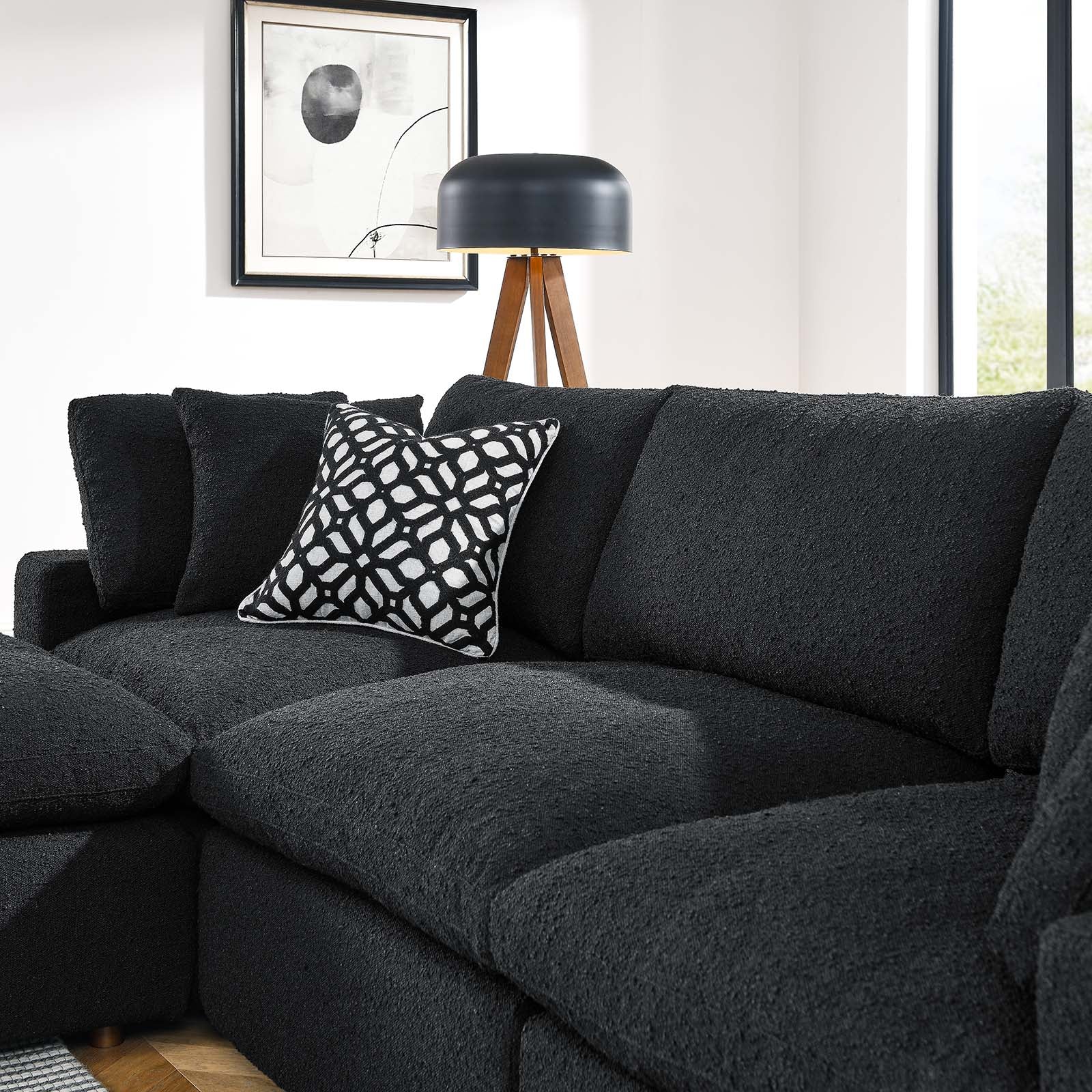 Commix Down Filled Overstuffed Boucle Fabric 4-Piece Sectional Sofa By Modway - EEI-6363 - Image 5