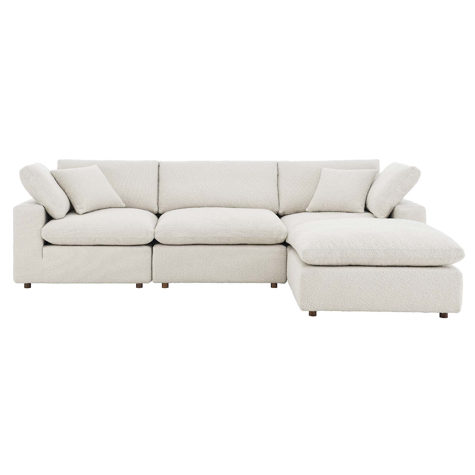 Commix Down Filled Overstuffed Boucle Fabric 4-Piece Sectional Sofa By Modway - EEI-6363 - Image 7