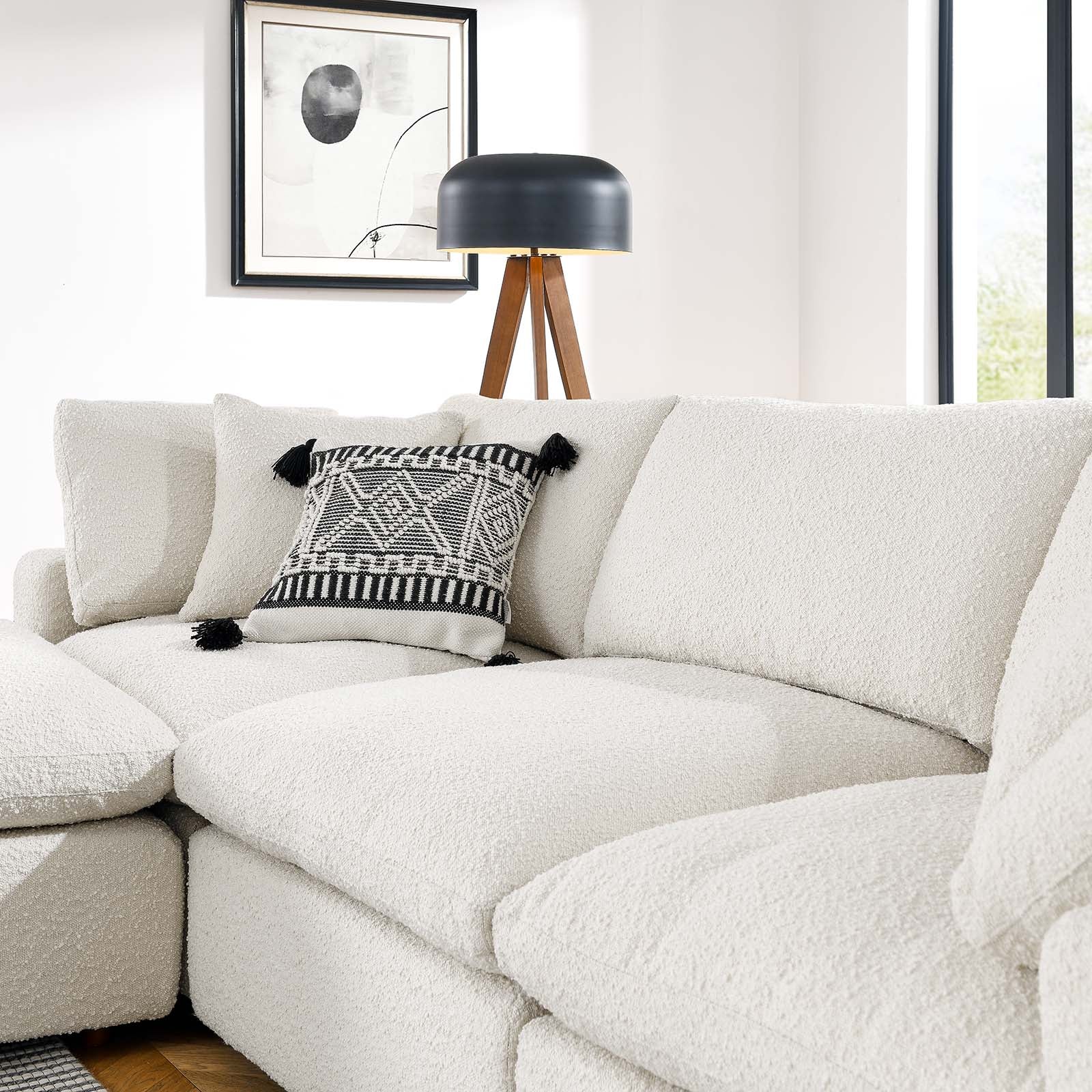Commix Down Filled Overstuffed Boucle Fabric 4-Piece Sectional Sofa By Modway - EEI-6363 - Image 9