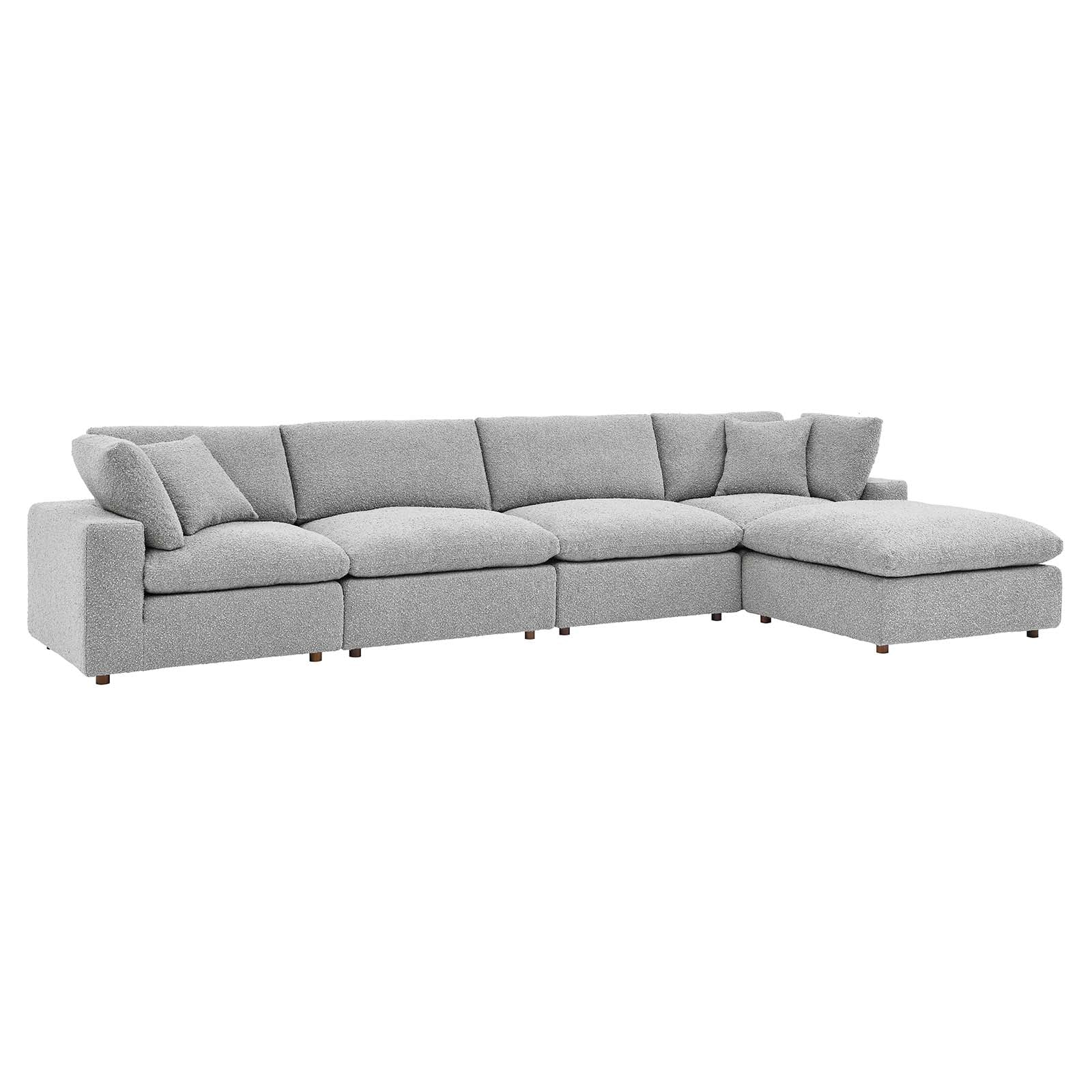 Commix Down Filled Overstuffed Boucle Fabric 5-Piece Sectional Sofa By Modway - EEI-6365 - Image 11