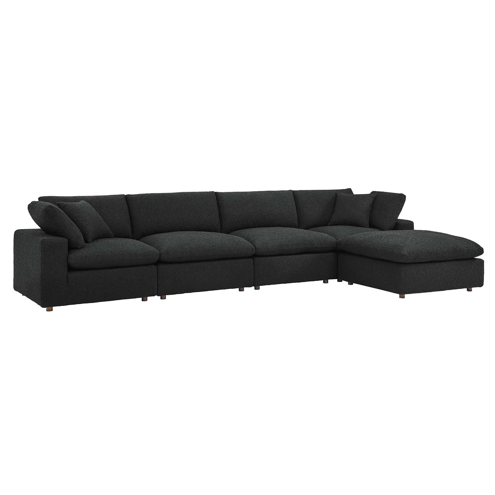 Commix Down Filled Overstuffed Boucle Fabric 5-Piece Sectional Sofa By Modway - EEI-6365 - Image 2