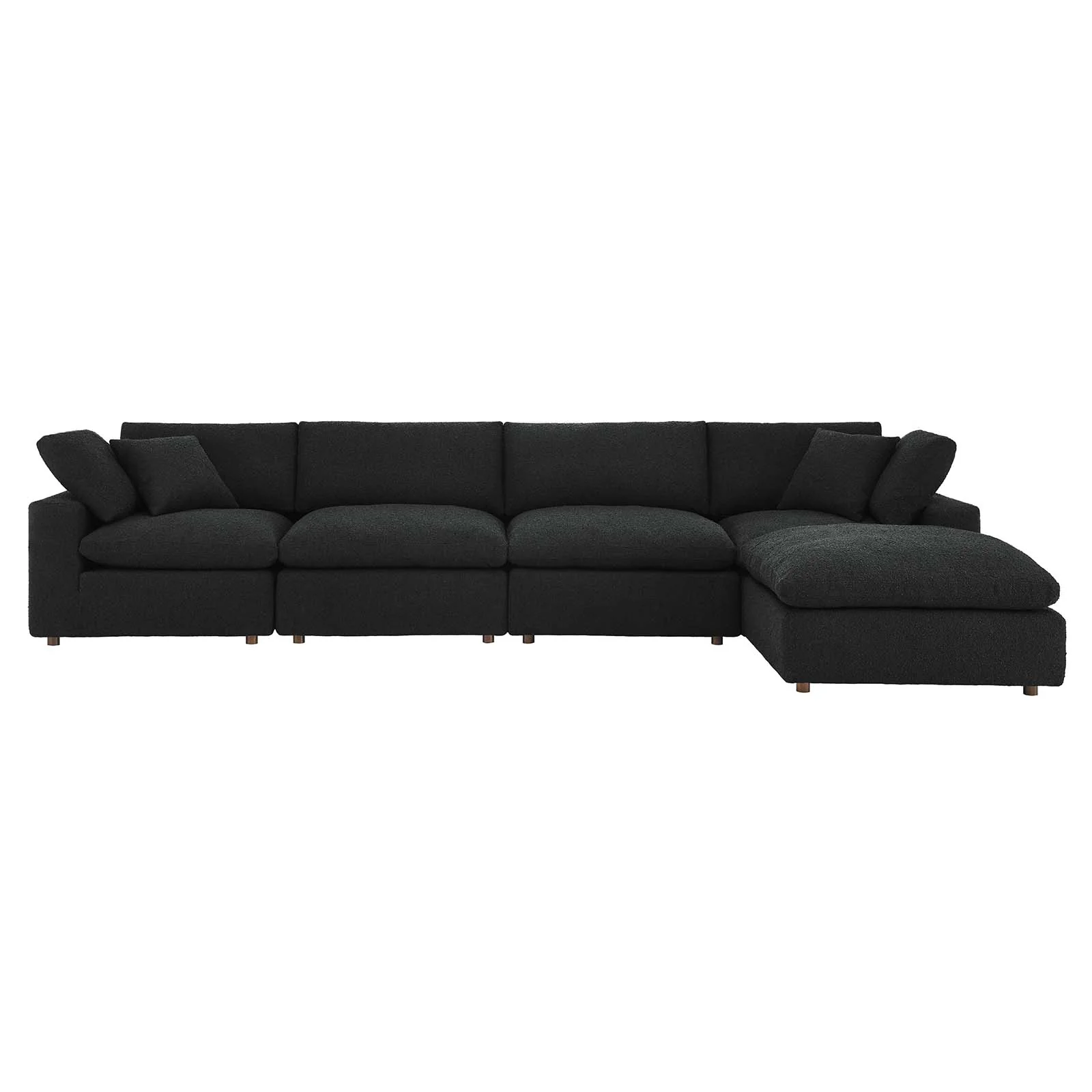 Commix Down Filled Overstuffed Boucle Fabric 5-Piece Sectional Sofa By Modway - EEI-6365 - Image 3