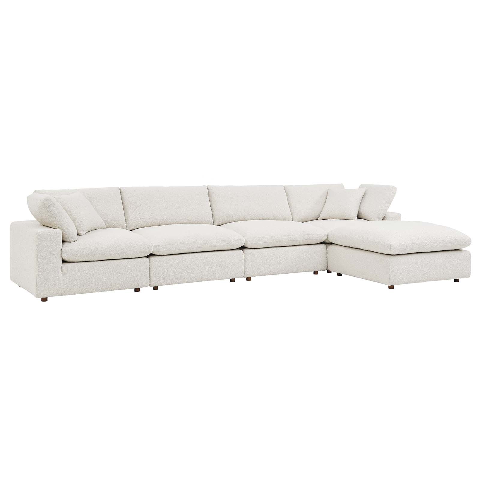 Commix Down Filled Overstuffed Boucle Fabric 5-Piece Sectional Sofa By Modway - EEI-6365 - Image 6