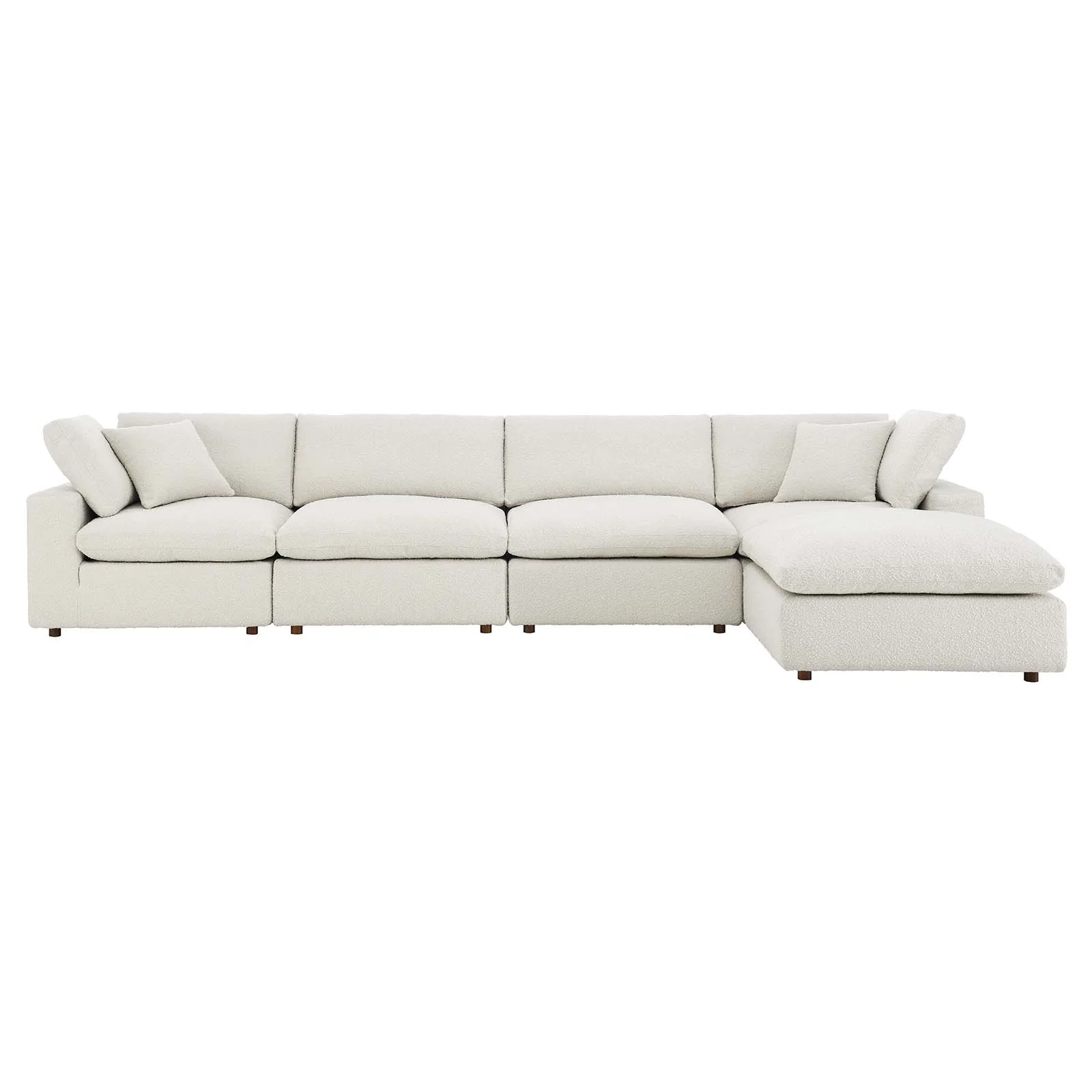 Commix Down Filled Overstuffed Boucle Fabric 5-Piece Sectional Sofa By Modway - EEI-6365 - Image 7
