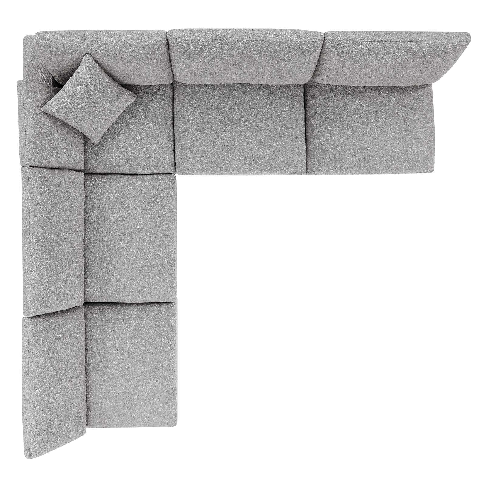 Commix Down Filled Overstuffed Boucle Fabric 5-Piece Sectional Sofa By Modway - EEI-6367 - Image 12