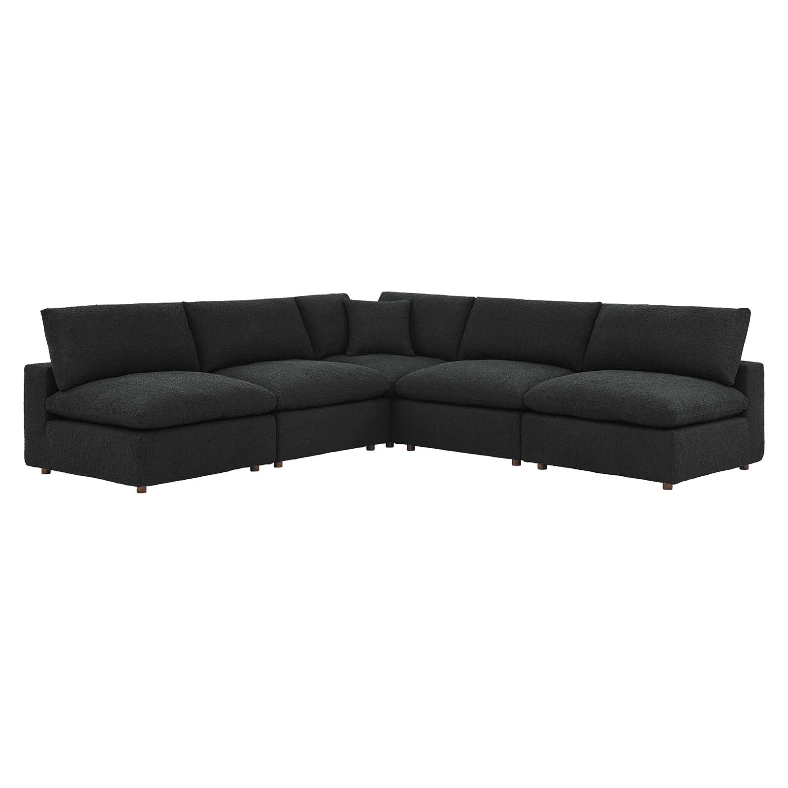 Commix Down Filled Overstuffed Boucle Fabric 5-Piece Sectional Sofa By Modway - EEI-6367 - Image 2